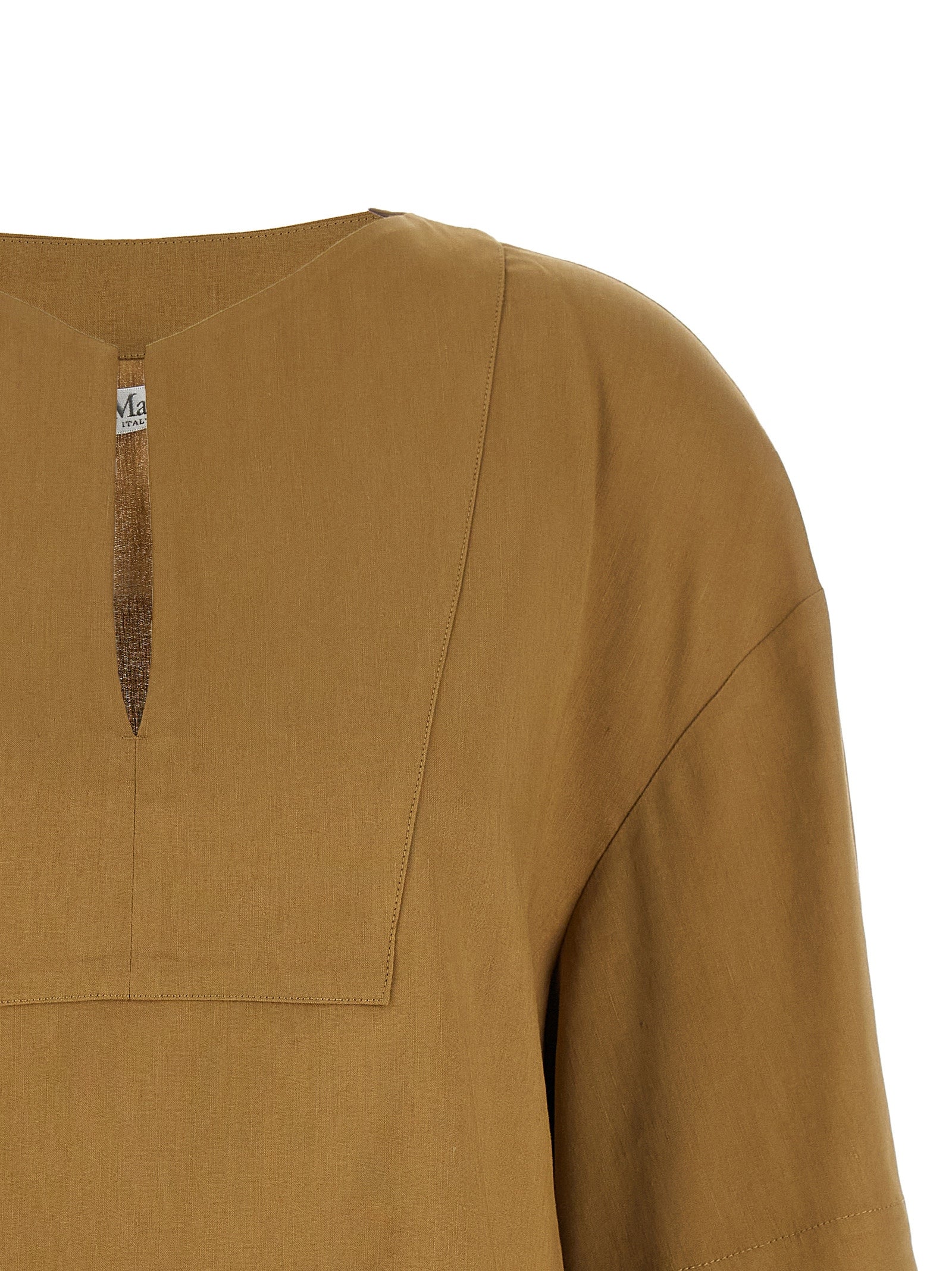 Max Mara Beige Linen Blouse Max Mara