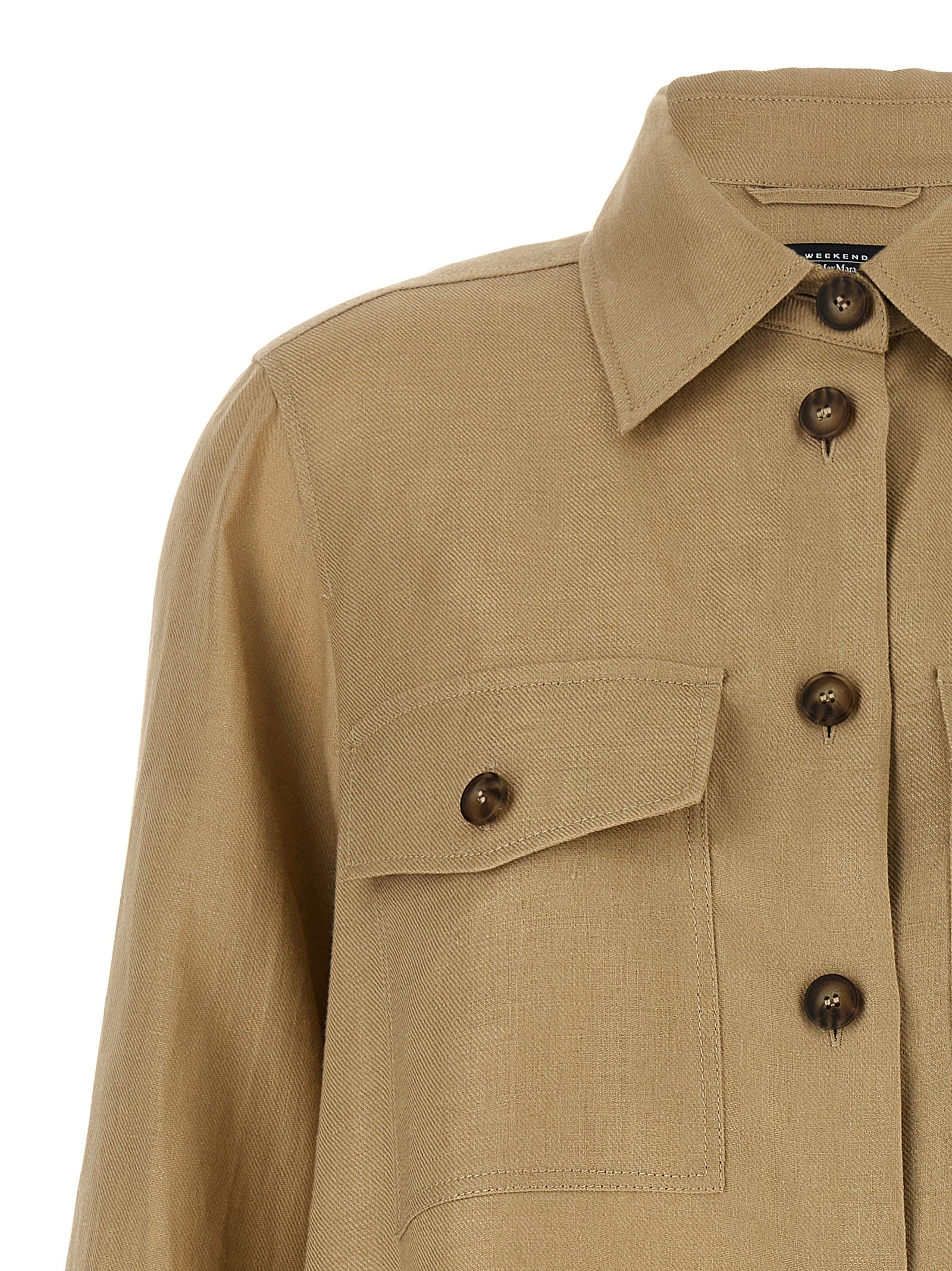 Max Mara Beige Linen Blouse Max Mara