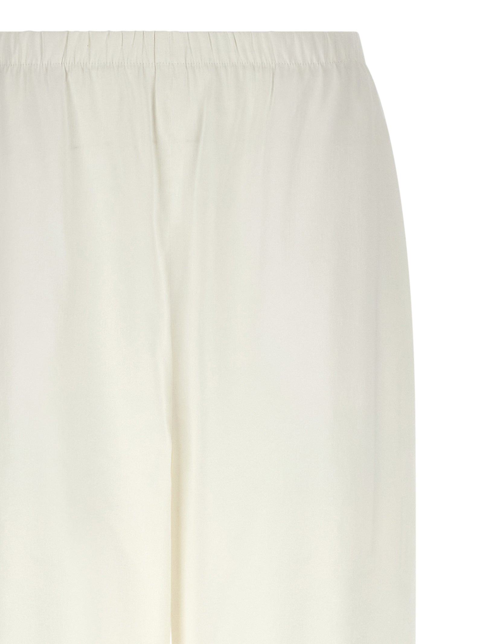 Max Mara White Linen Casual Pants Max Mara