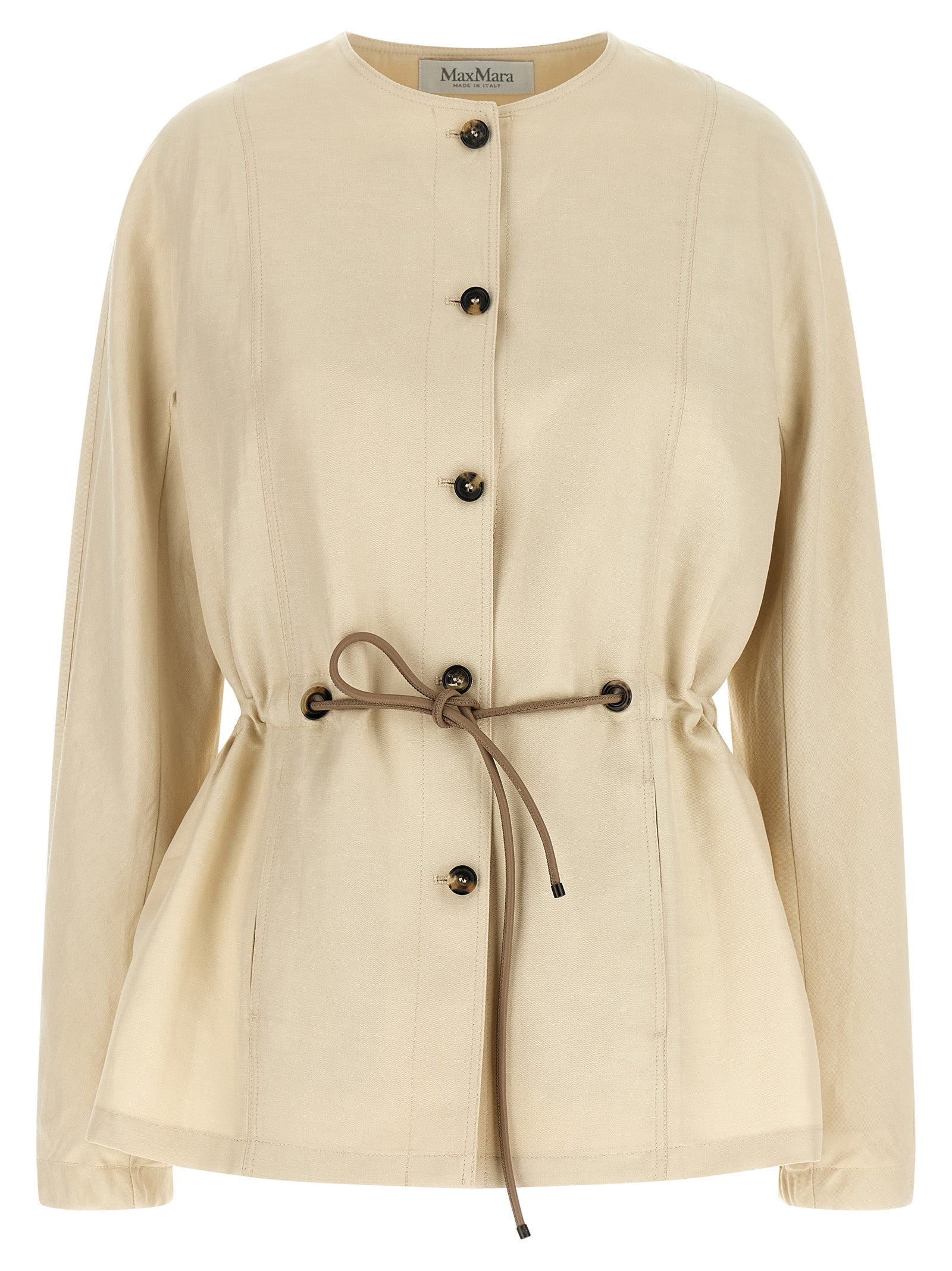 Max Mara Beige Linen Blazer Max Mara