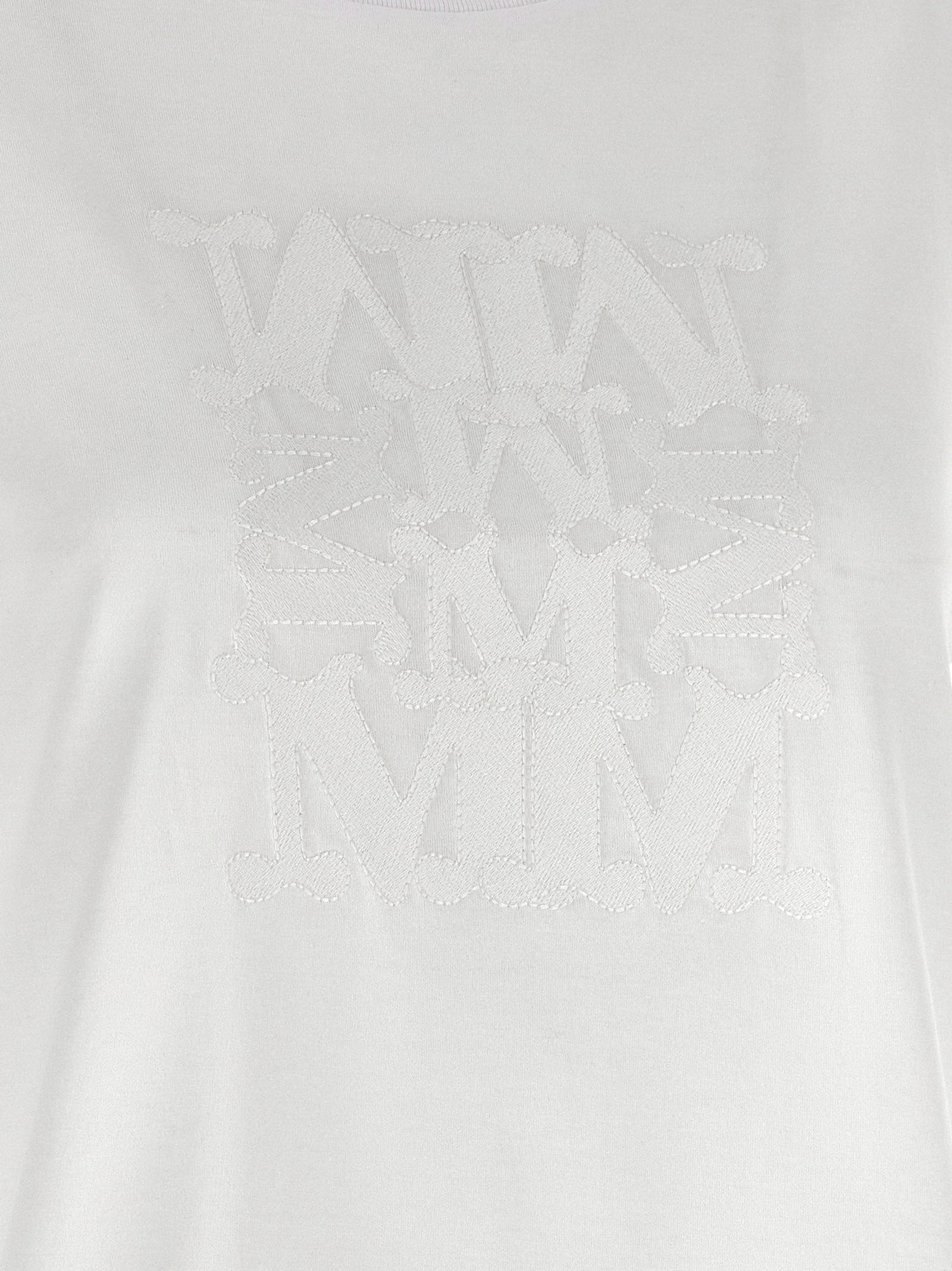 Max Mara White Cotton T-Shirt Max Mara