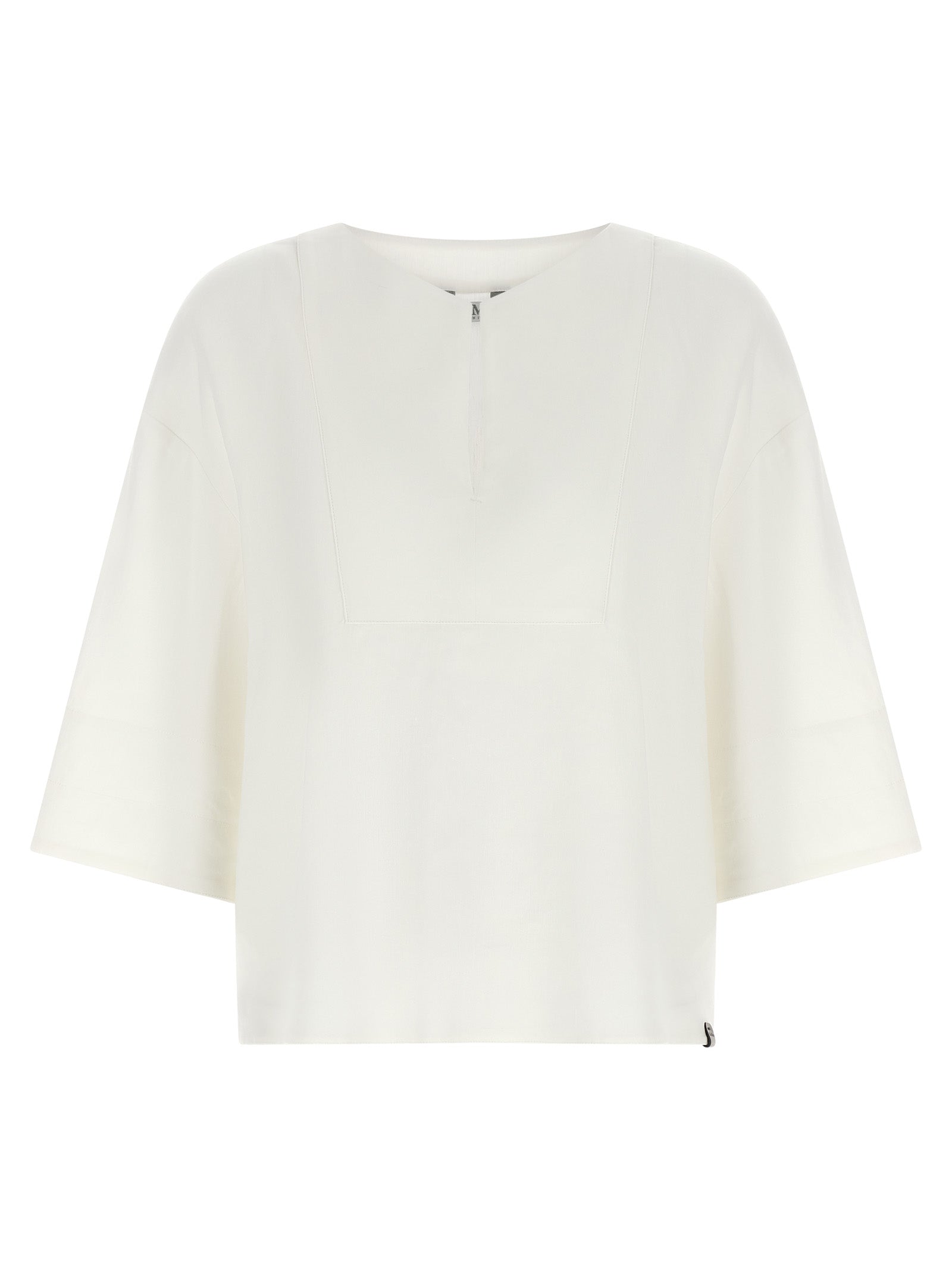 Max Mara White Linen Blouse Max Mara