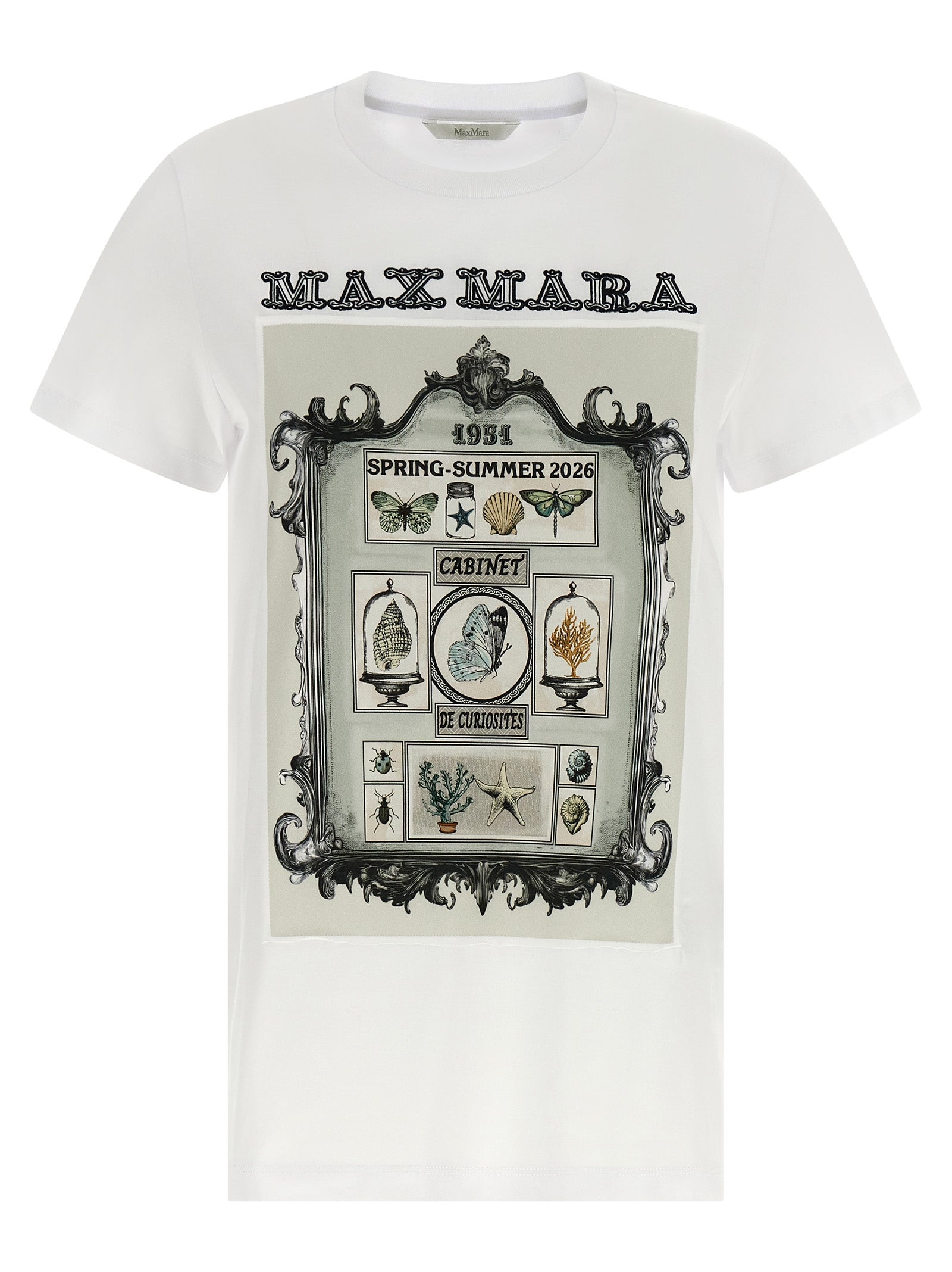 Max Mara White Cotton T-Shirt Max Mara