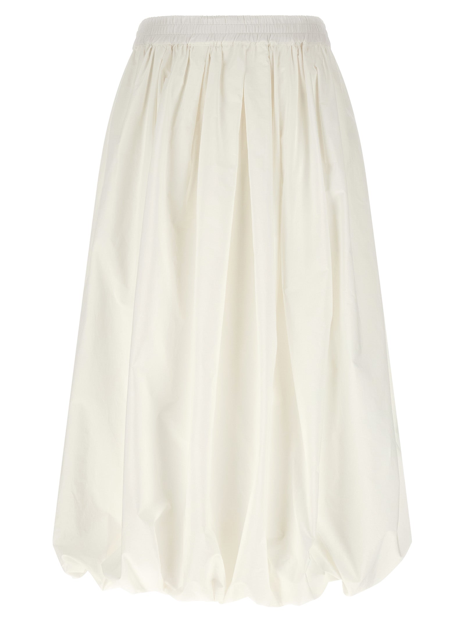 Max Mara White Cotton Midi Skirt Max Mara