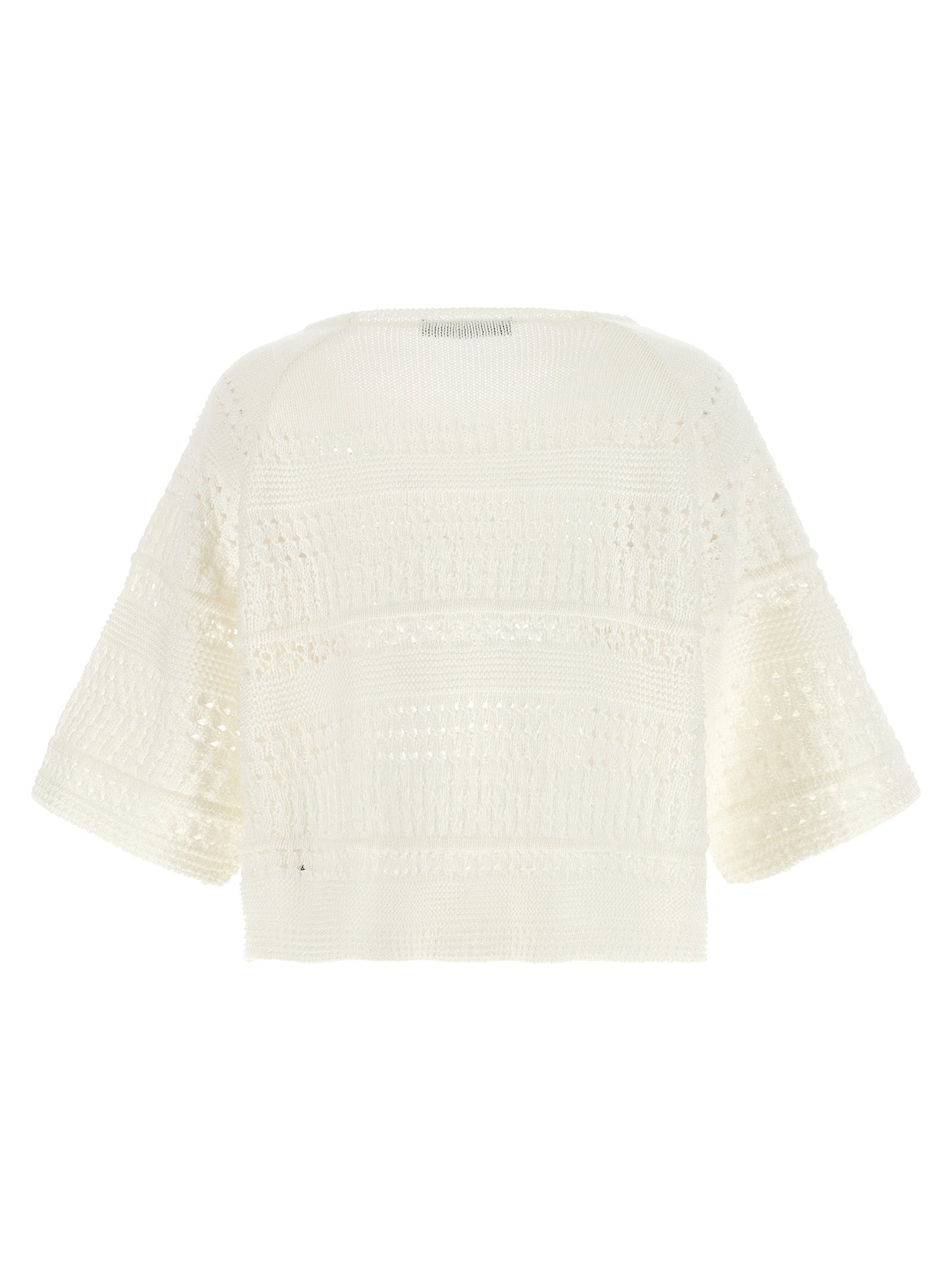 Max Mara White Cotton Cardigan Max Mara