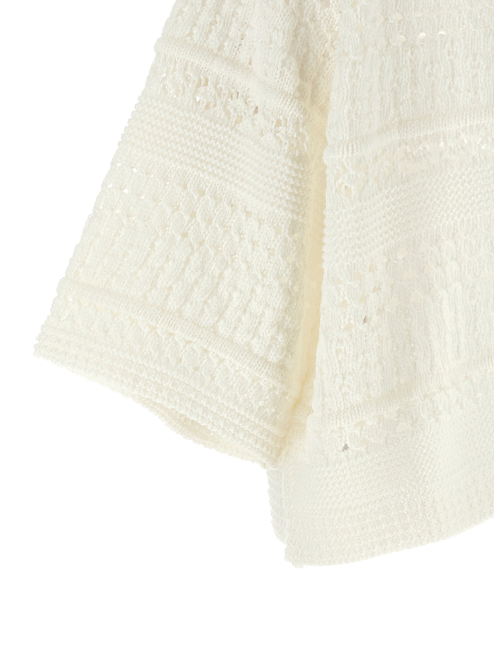 Max Mara White Cotton Cardigan Max Mara