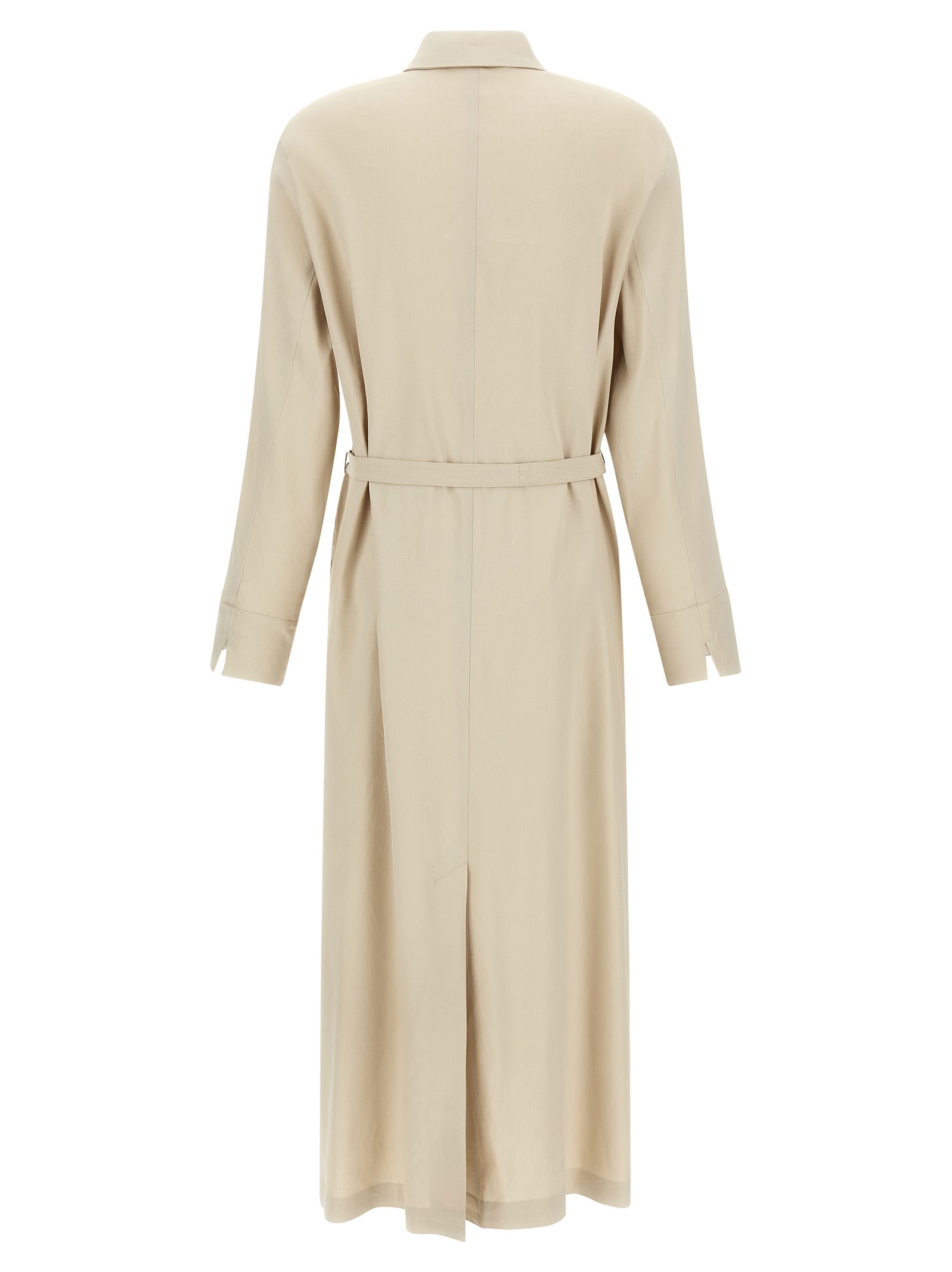 Max Mara Beige Linen Long Dress Max Mara