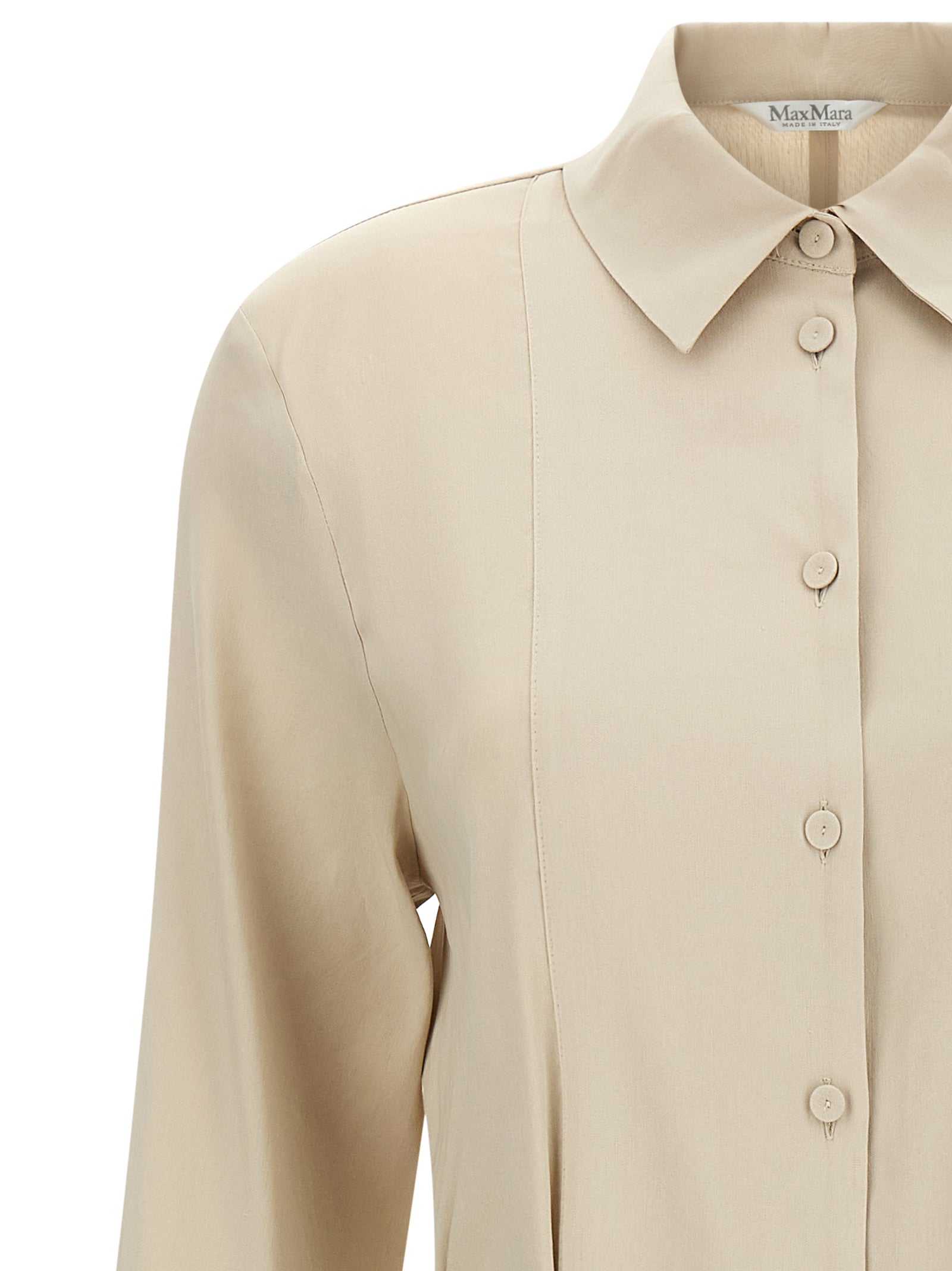 Max Mara Beige Linen Long Dress Max Mara