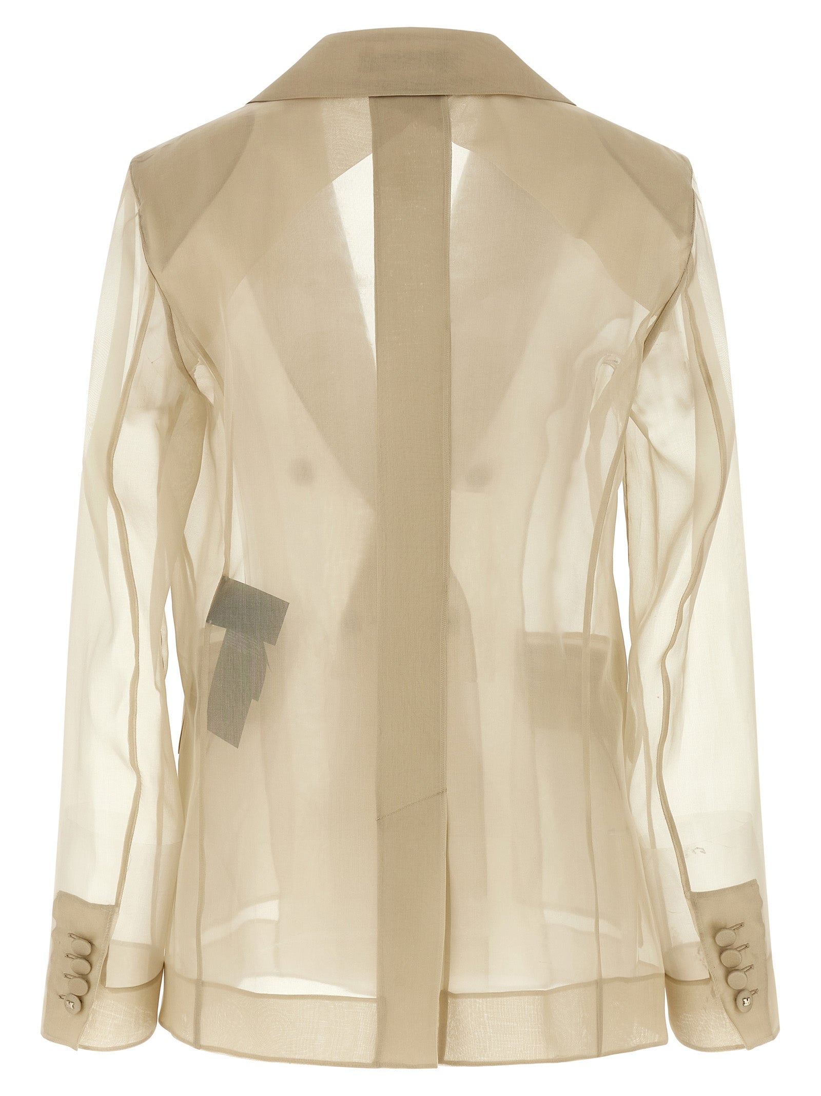 Max Mara Beige Silk Blazer Max Mara
