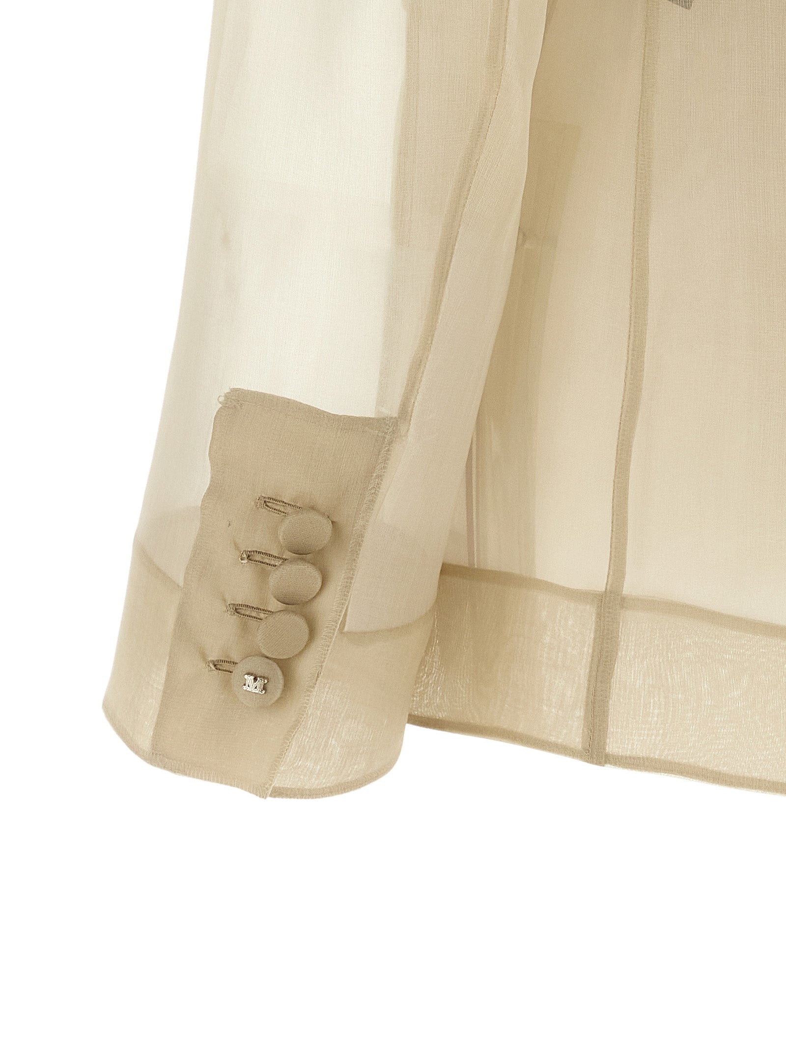 Max Mara Beige Silk Blazer Max Mara