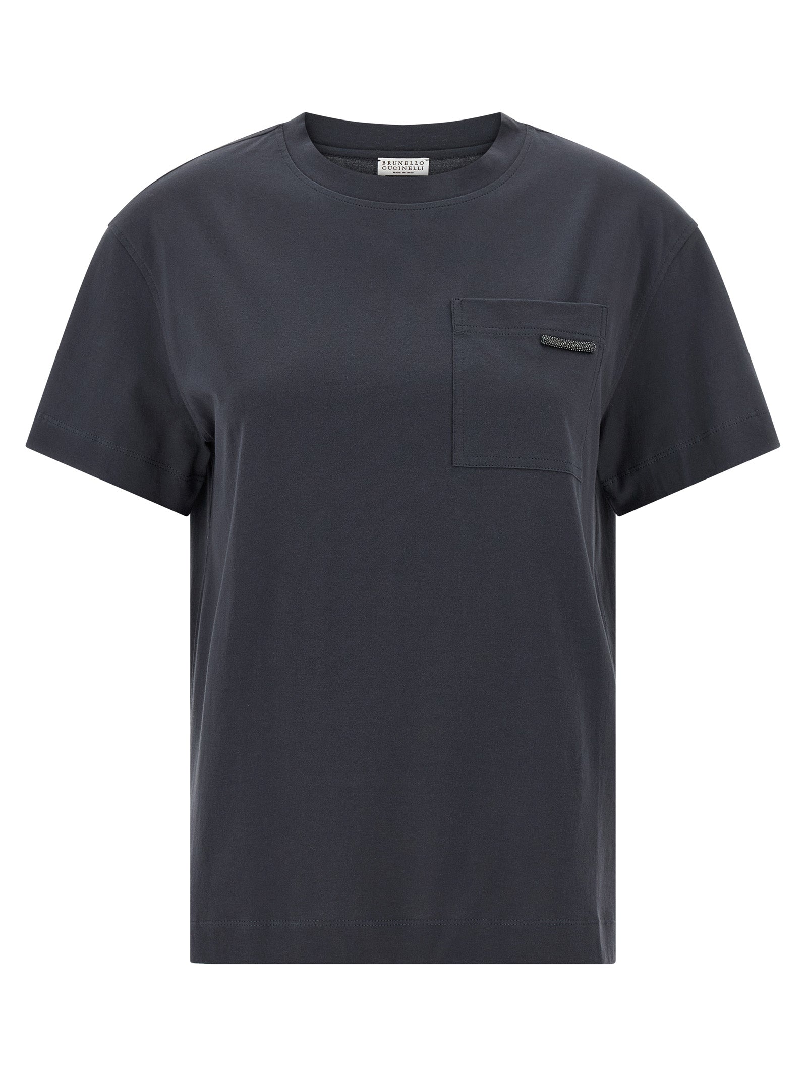 Brunello Cucinelli Blue Cotton T-Shirt Brunello Cucinelli