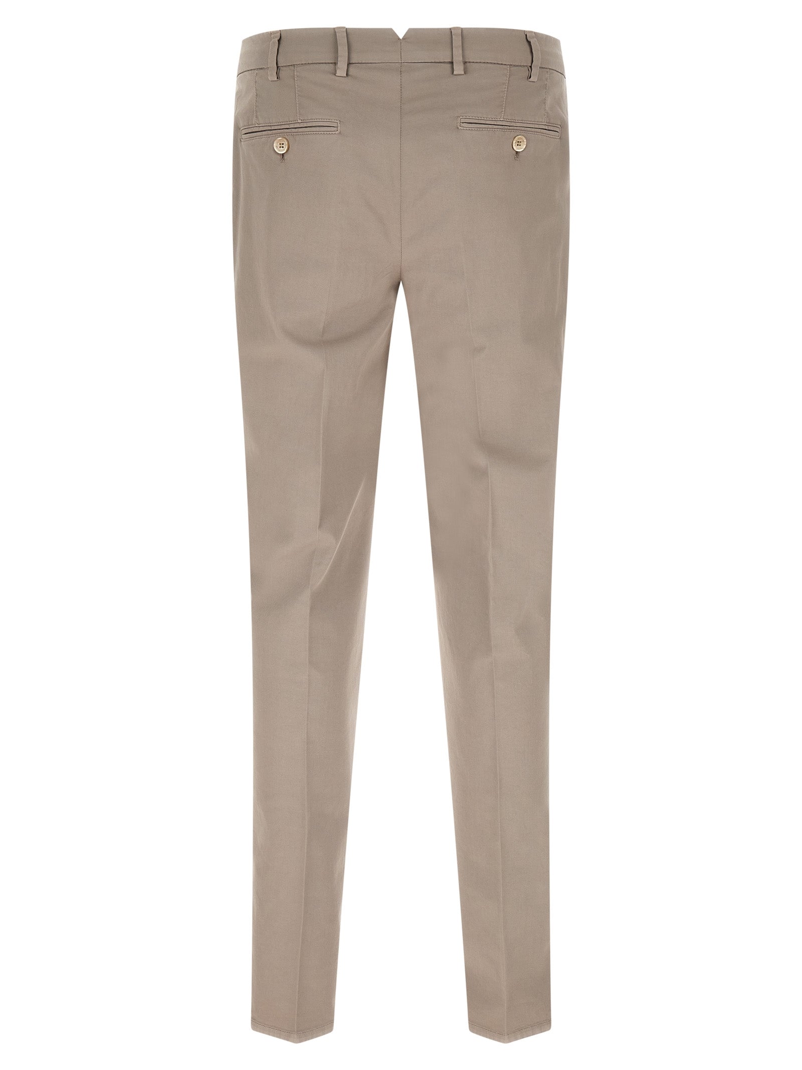 Brunello Cucinelli Beige Cotton Casual Pants Brunello Cucinelli