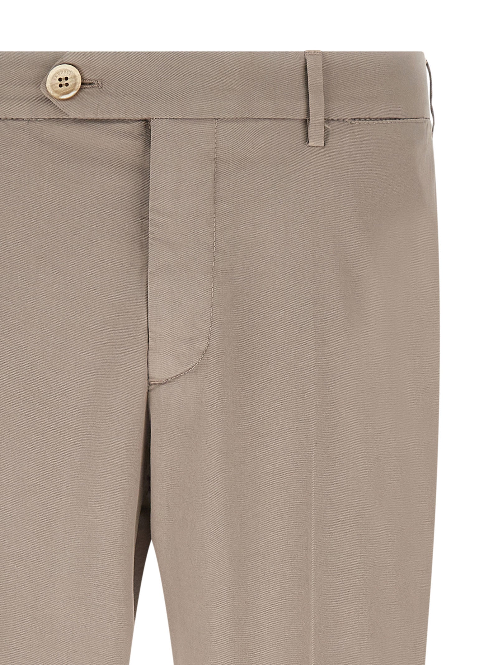 Brunello Cucinelli Beige Cotton Casual Pants Brunello Cucinelli