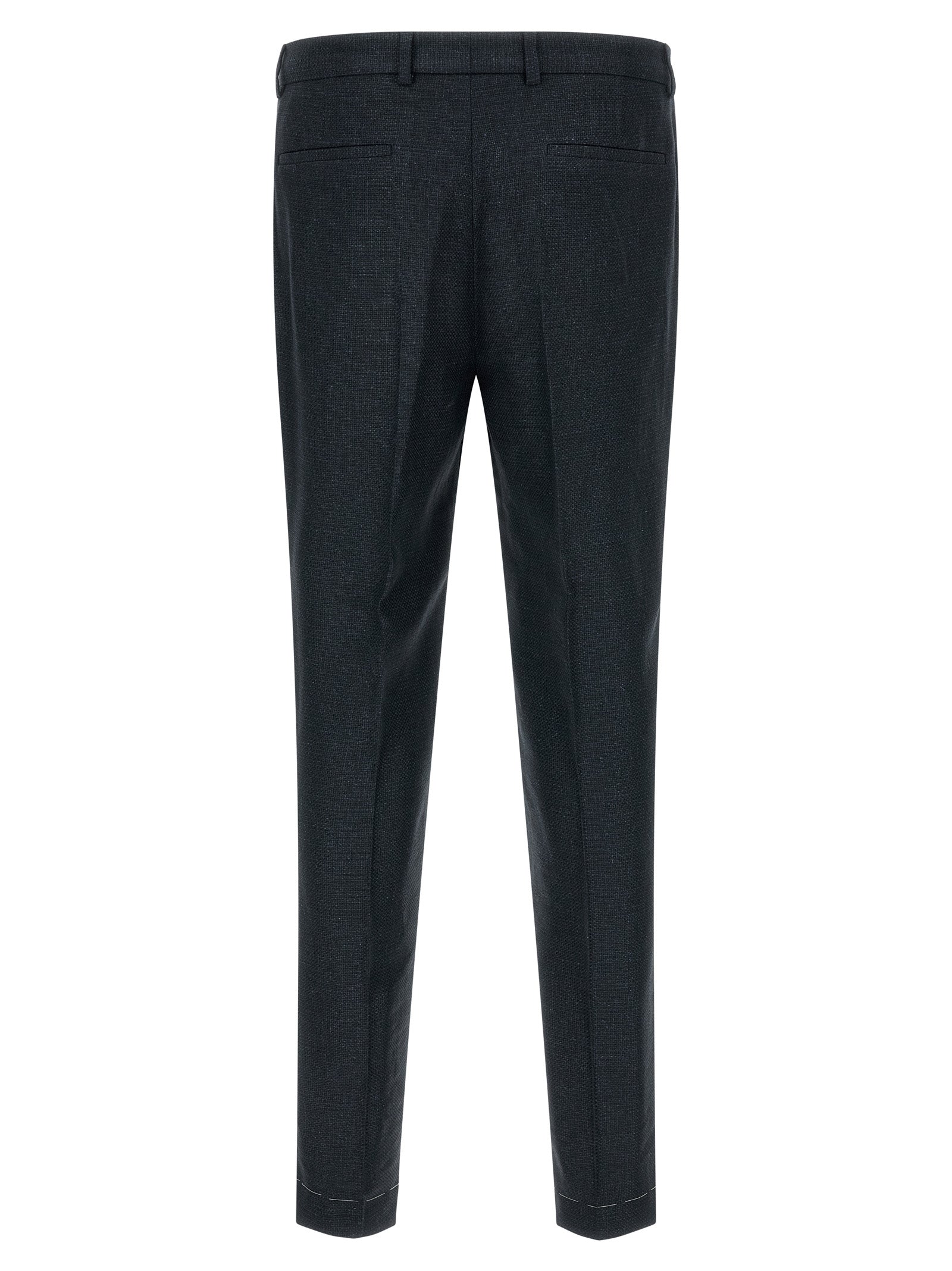 Brunello Cucinelli Blue Silk Two-Piece Suit Brunello Cucinelli