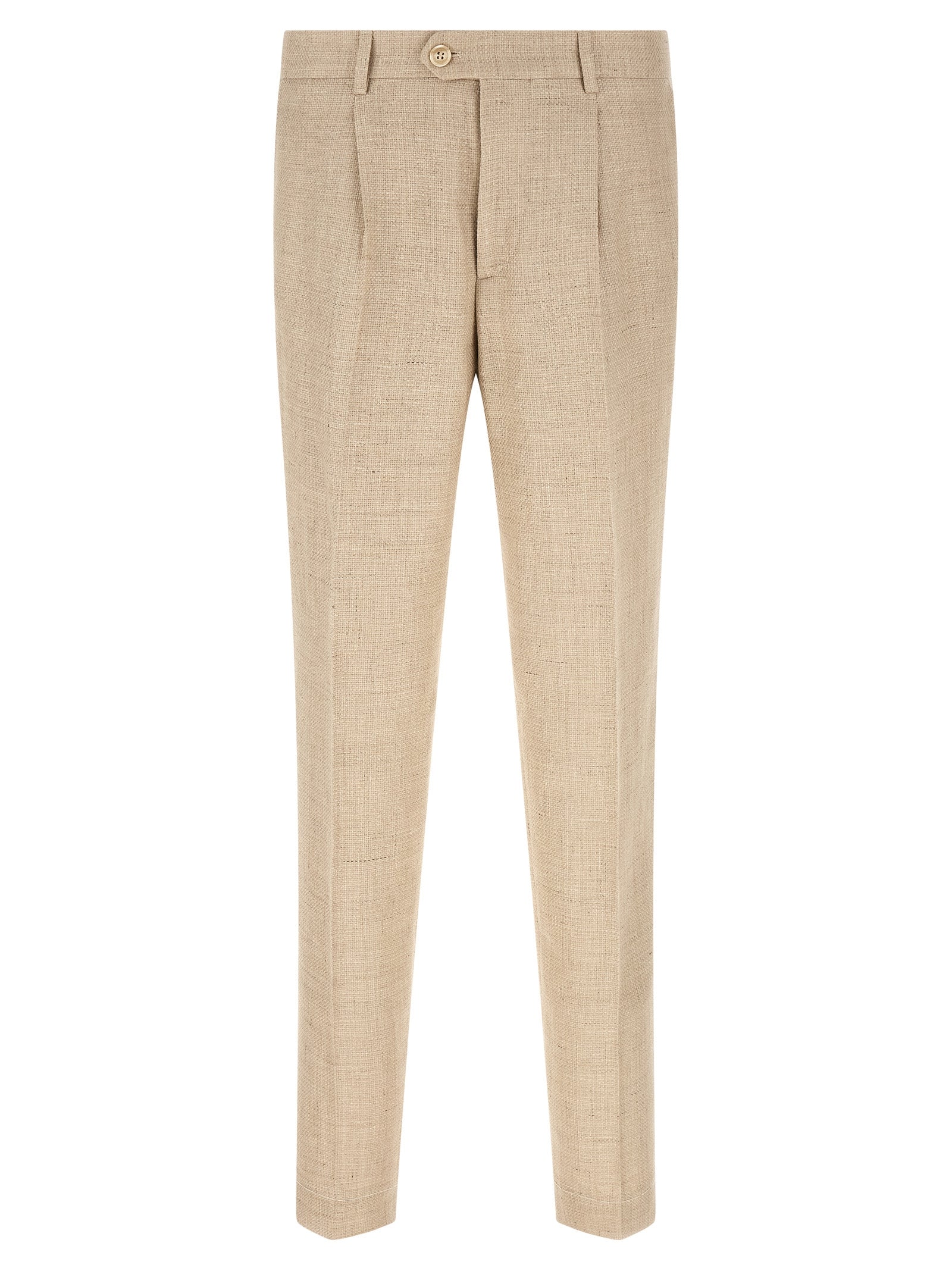 Brunello Cucinelli Beige Silk Two-Piece Suit Brunello Cucinelli
