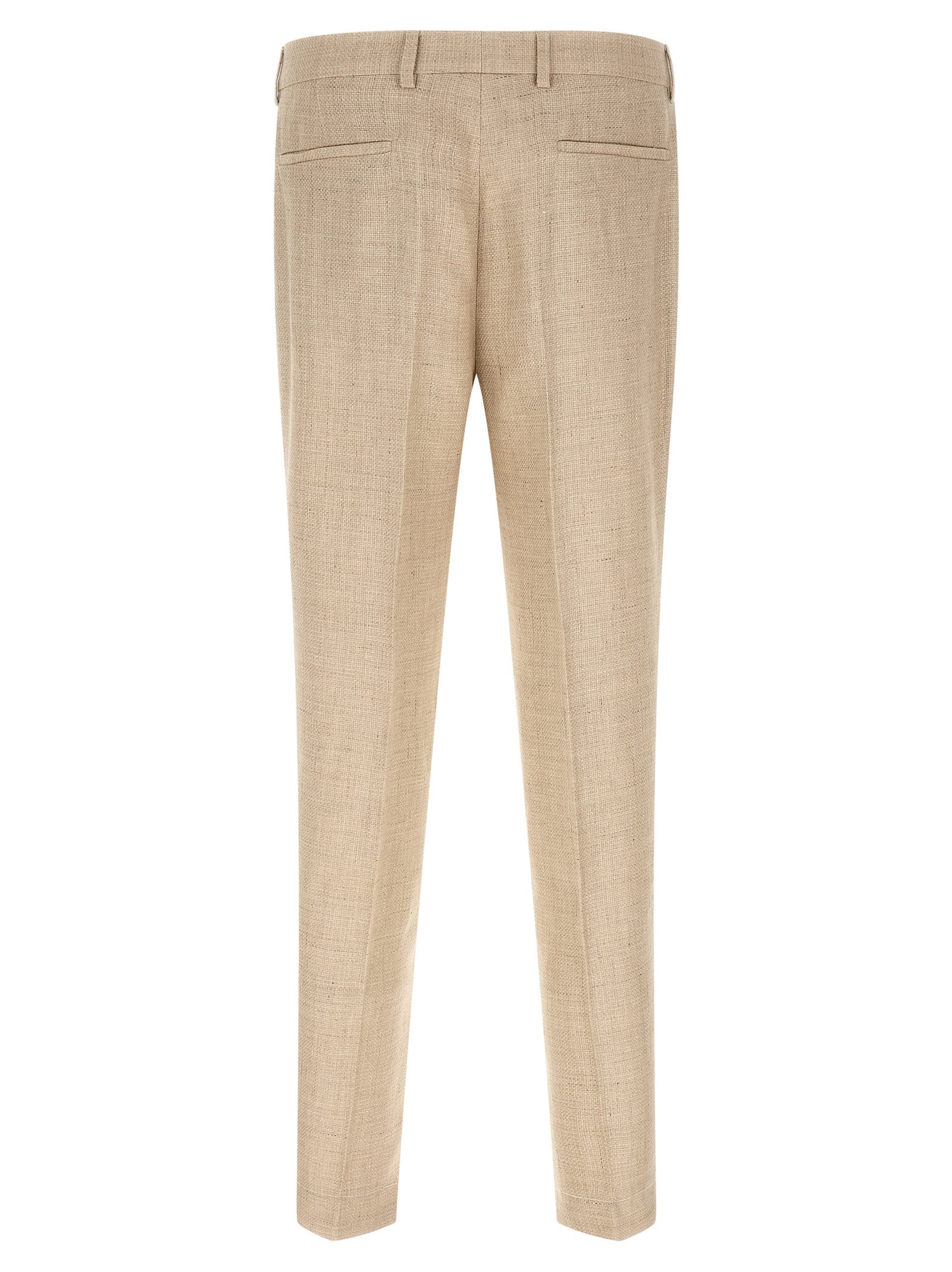 Brunello Cucinelli Beige Silk Two-Piece Suit Brunello Cucinelli