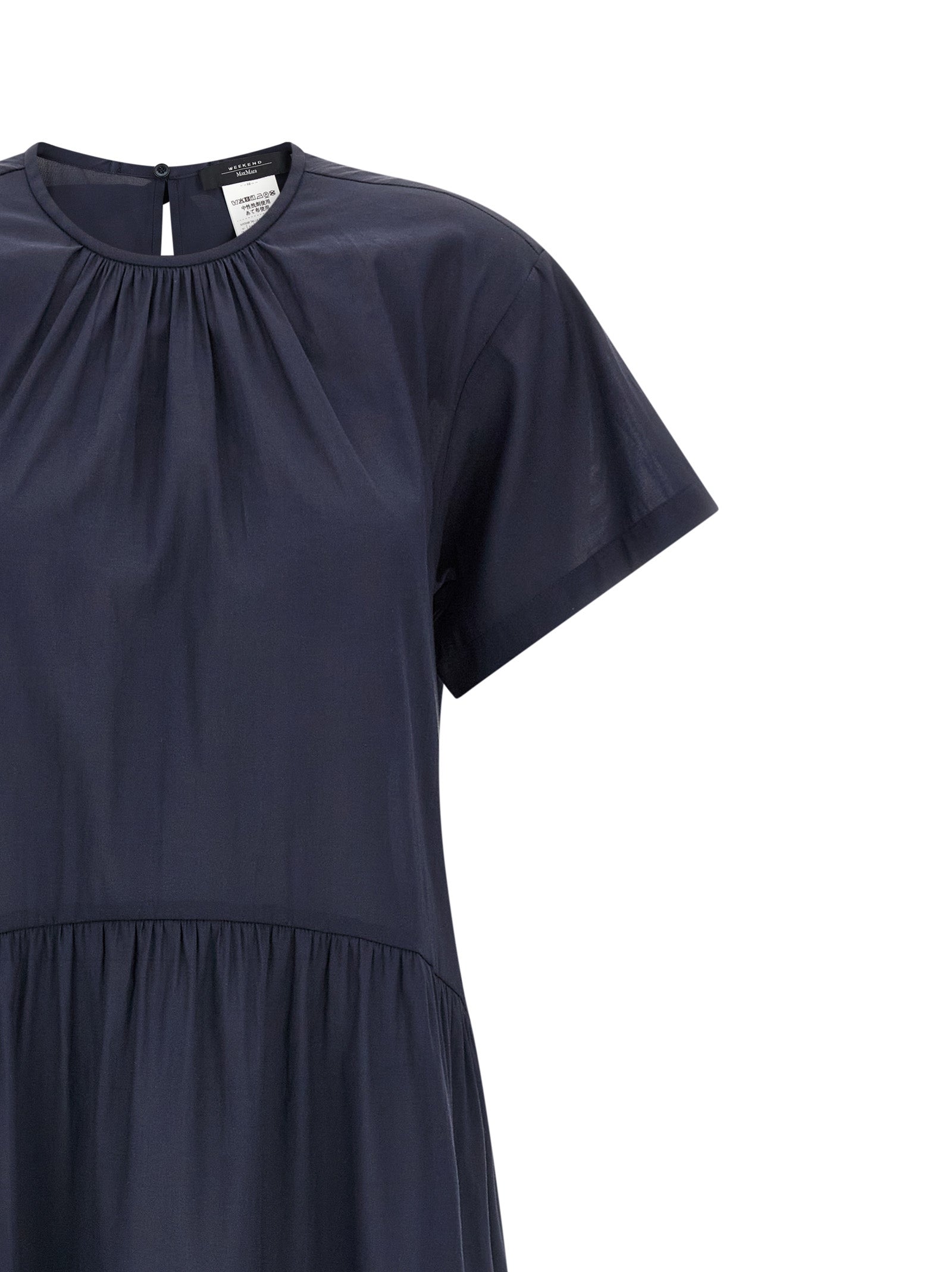 Max Mara Blue Acetate Long Dress Max Mara