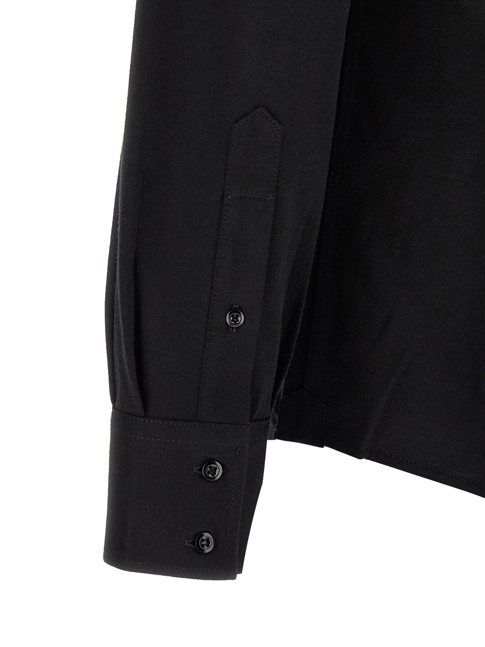 Brunello Cucinelli Black Cotton Blouse Brunello Cucinelli