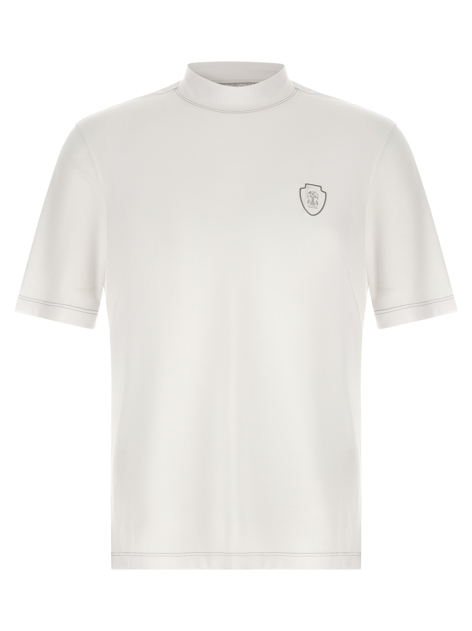 Brunello Cucinelli White Polyamide T-Shirt Brunello Cucinelli