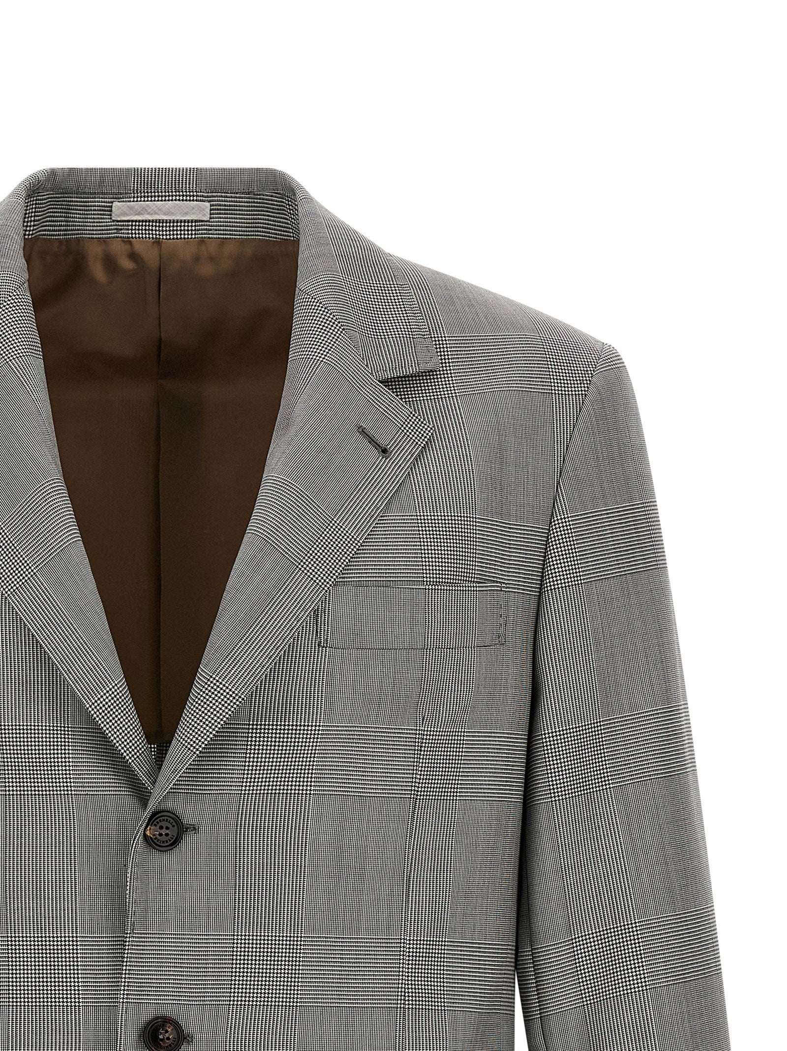 Brunello Cucinelli Gray Virgin Wool Blazer Brunello Cucinelli