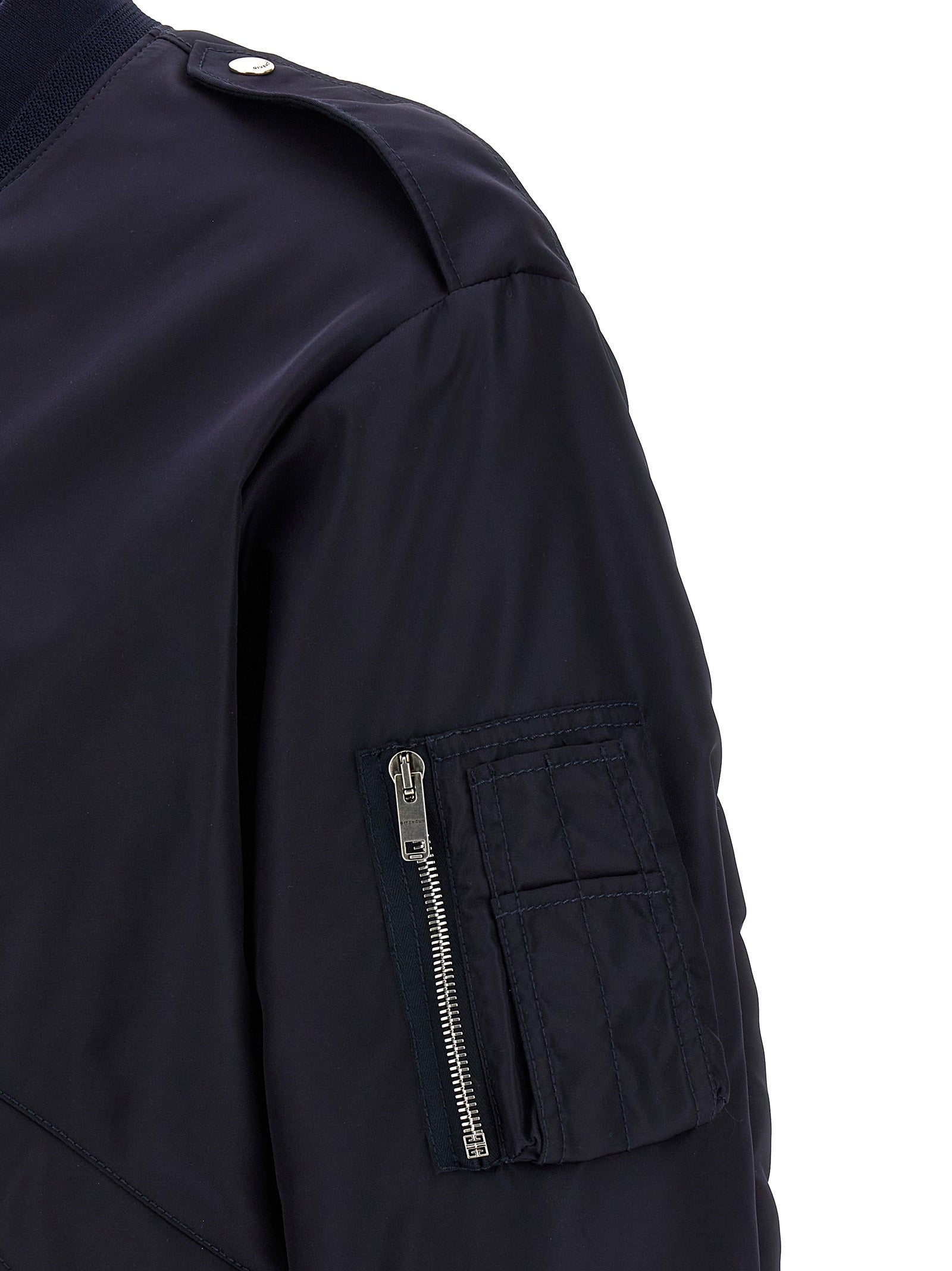 Givenchy Blue Polyamide Bomber Givenchy