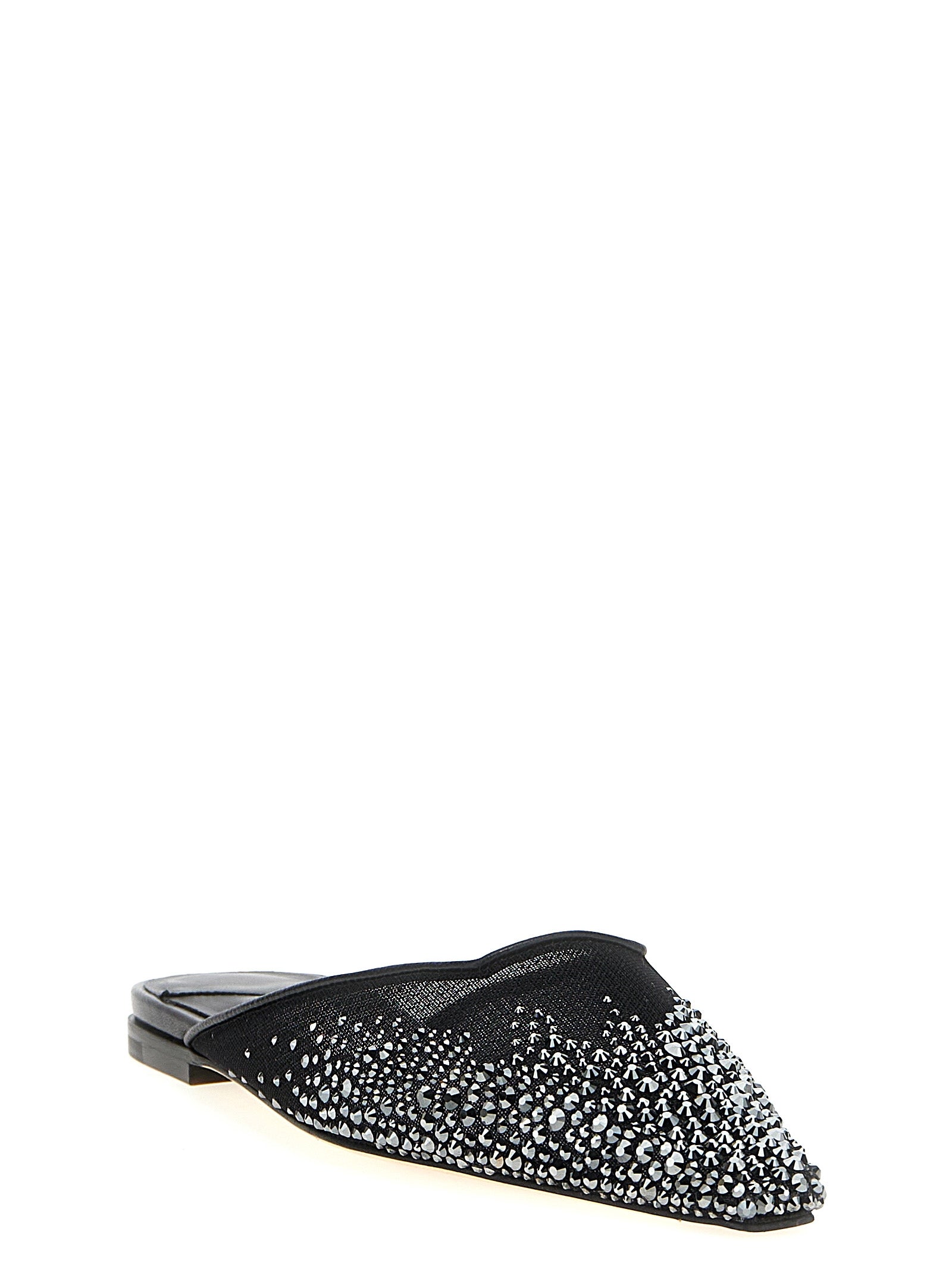 Jimmy Choo Black Textile Mules Jimmy Choo