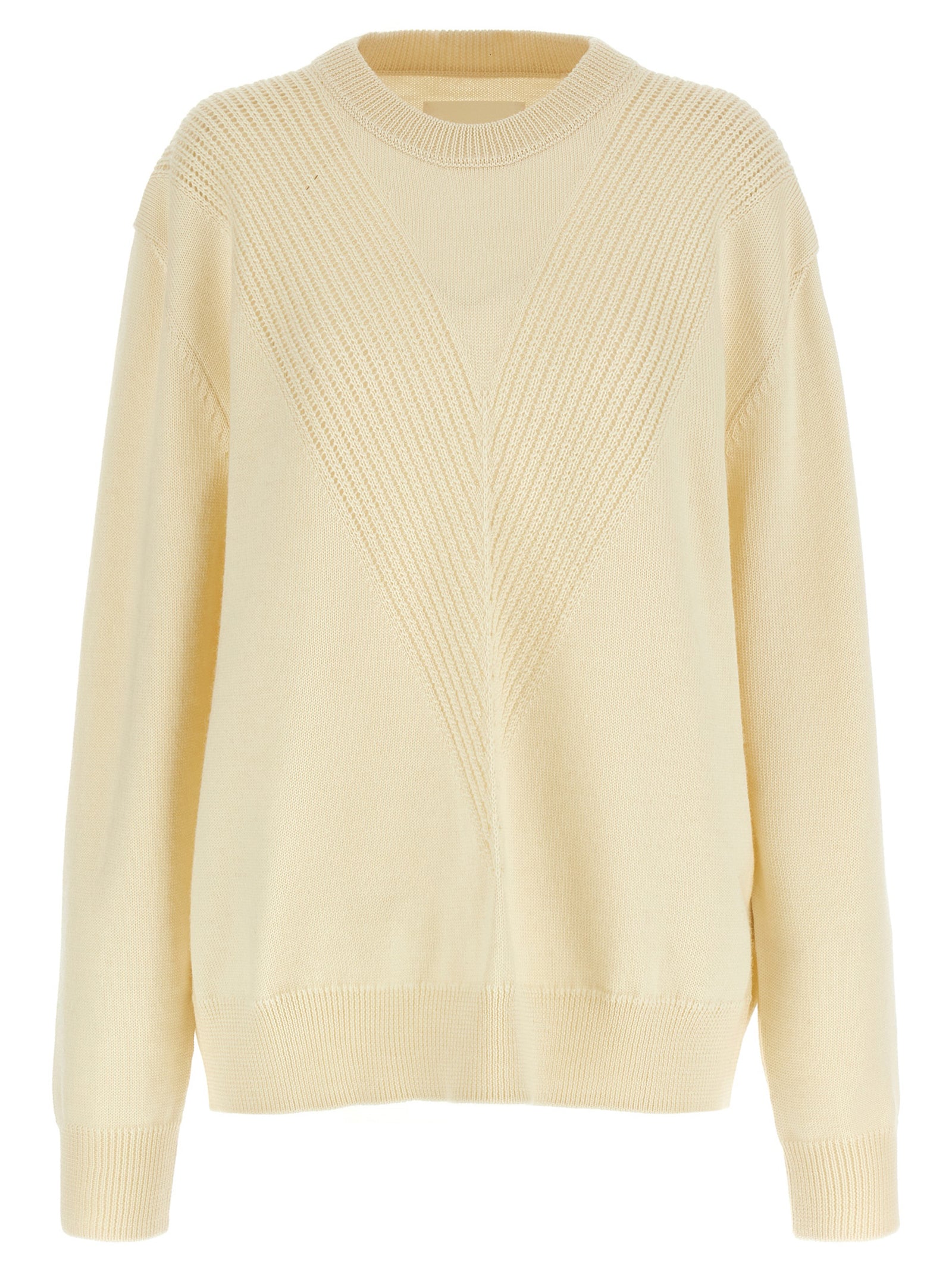 Jil Sander White Wool Cardigan Jil Sander