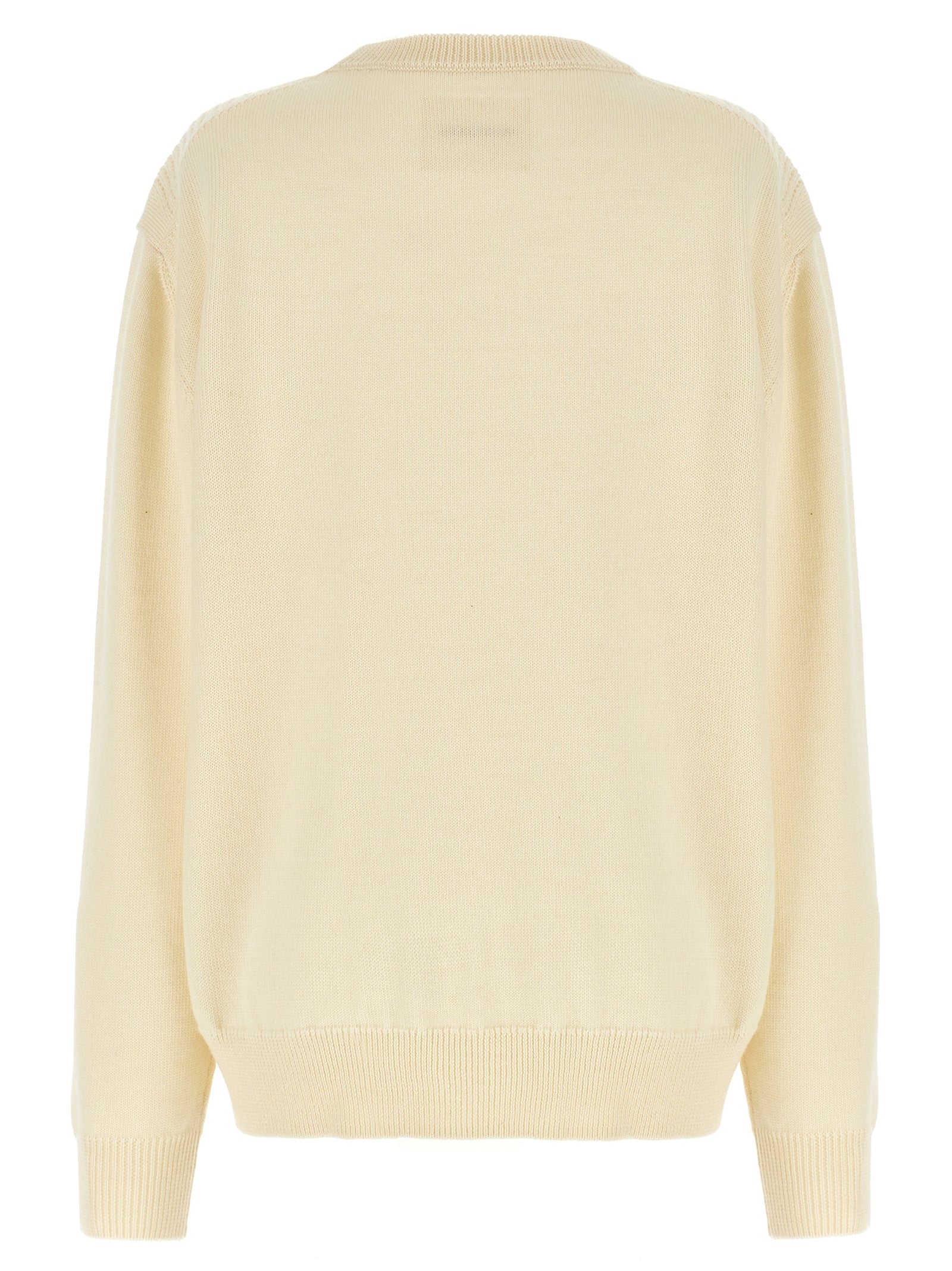 Jil Sander White Wool Cardigan Jil Sander