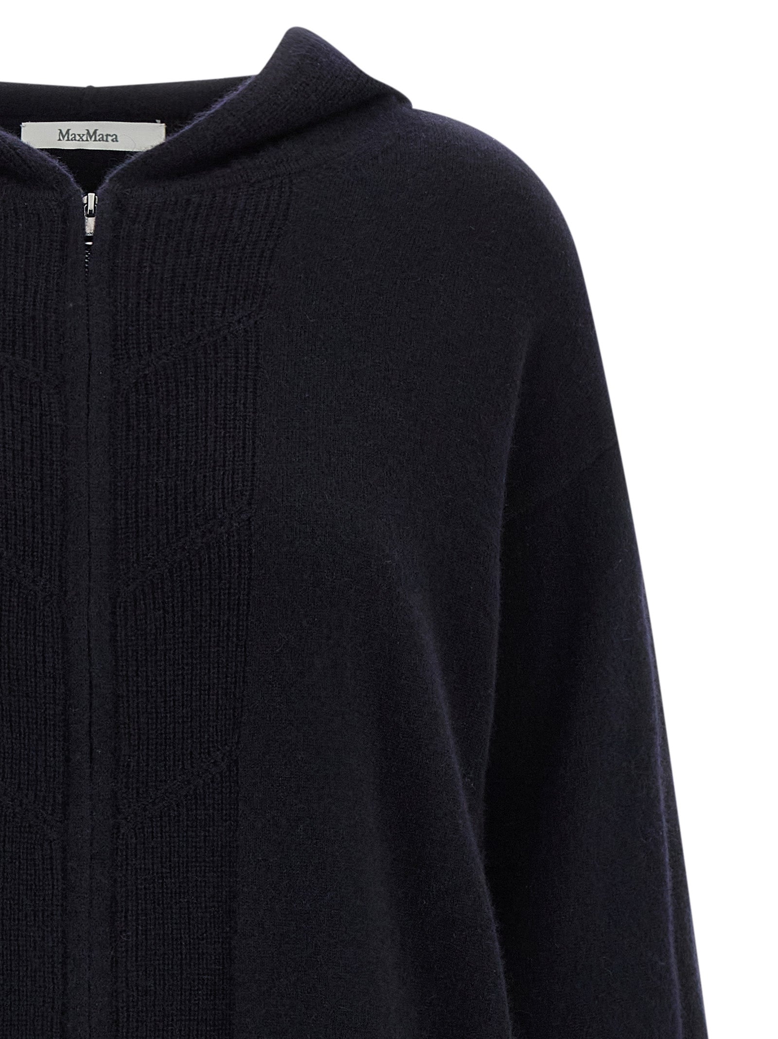Max Mara Blue Cashmere Cardigan Max Mara