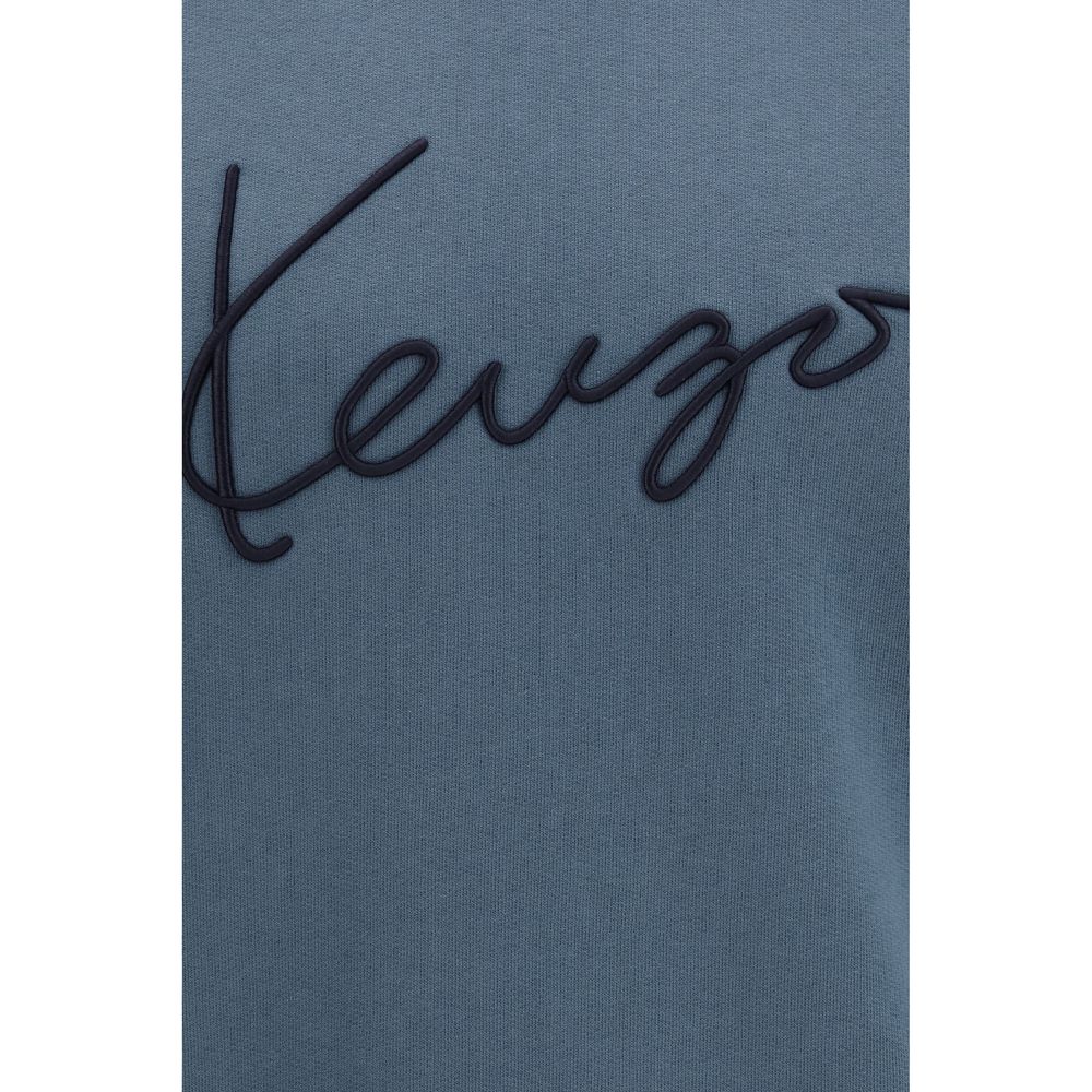Kenzo Blue Cotton Sweatshirt Kenzo