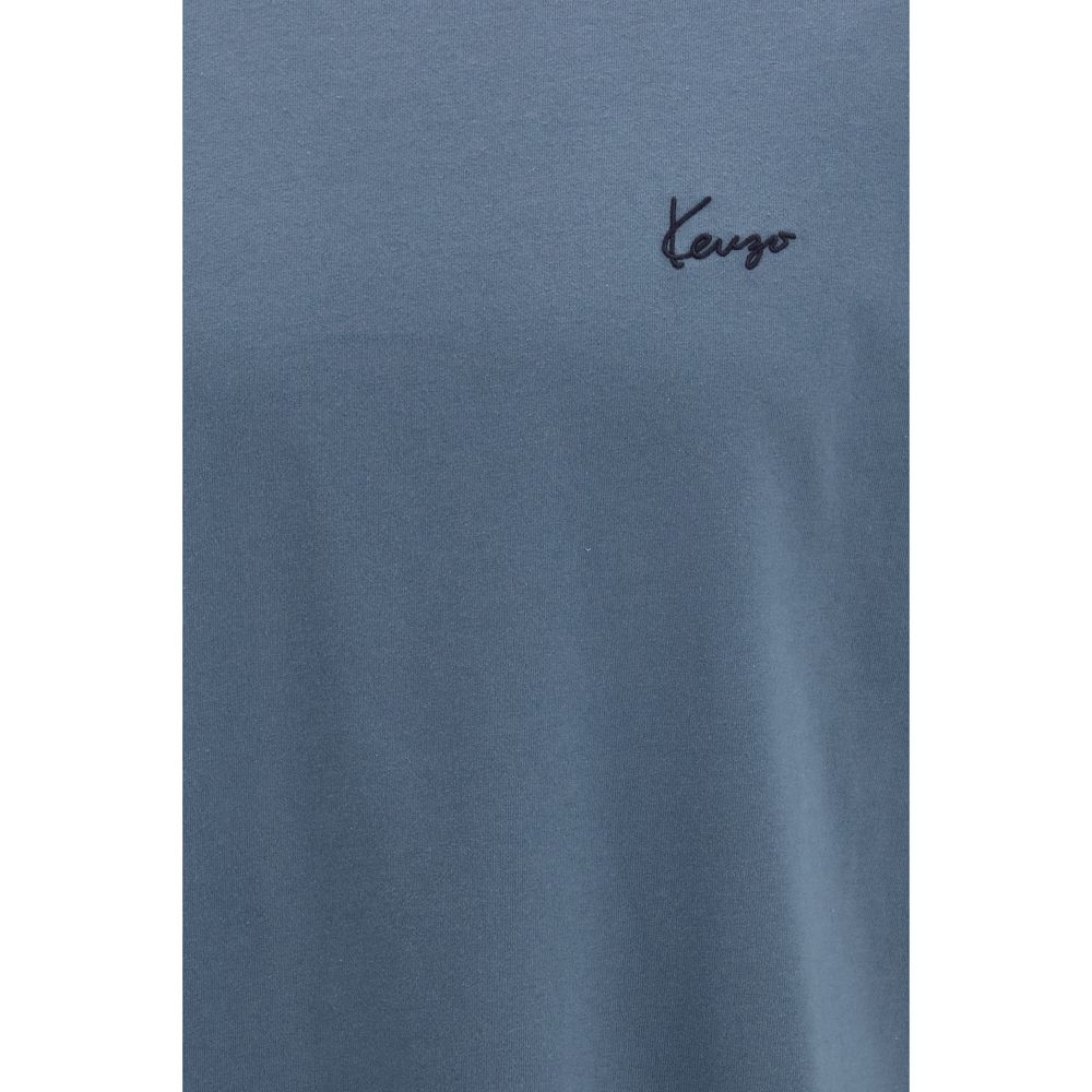 Kenzo Blue Cotton T-Shirt Kenzo