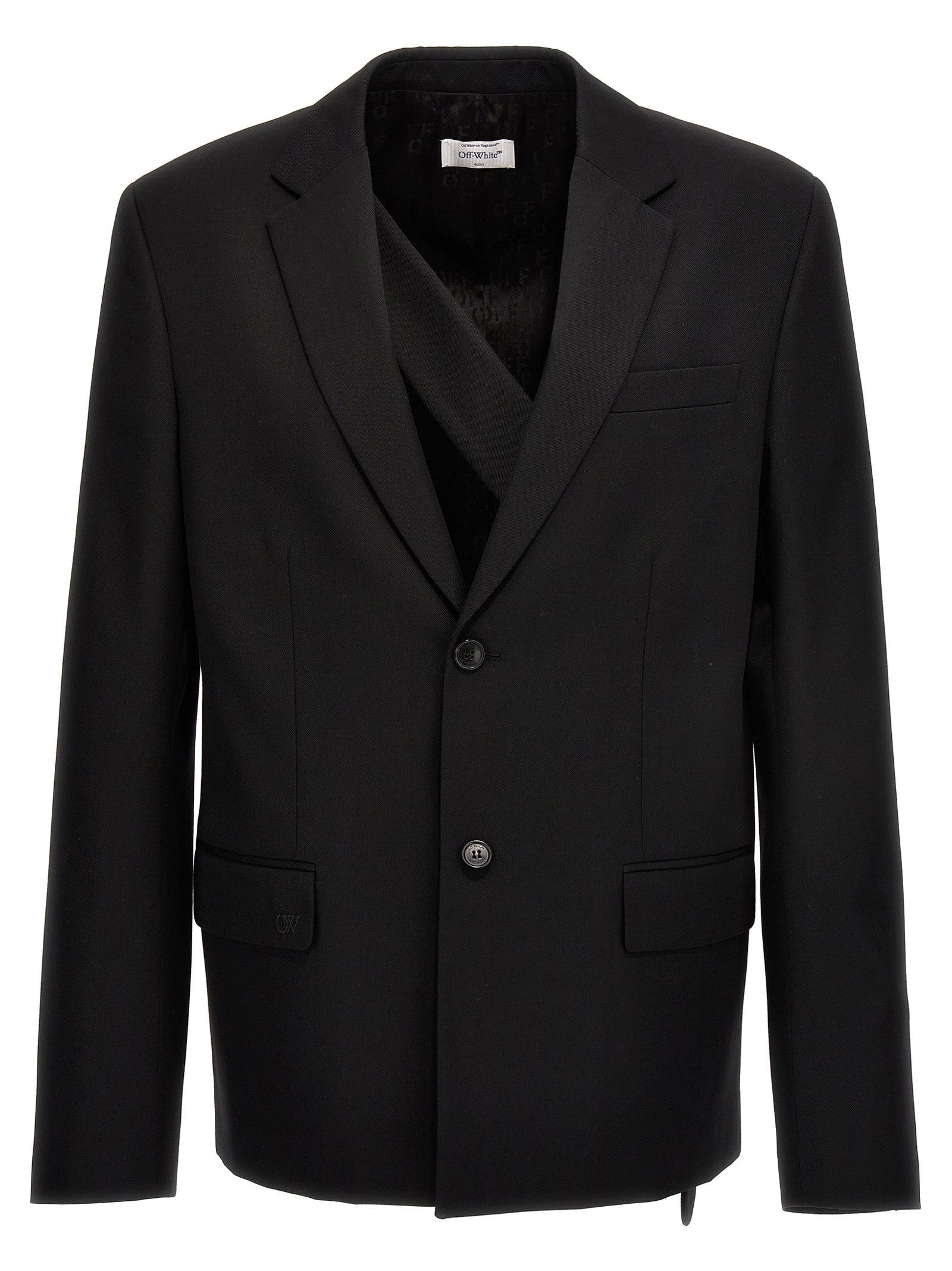 Off-White Black Wool Blazer Off-White