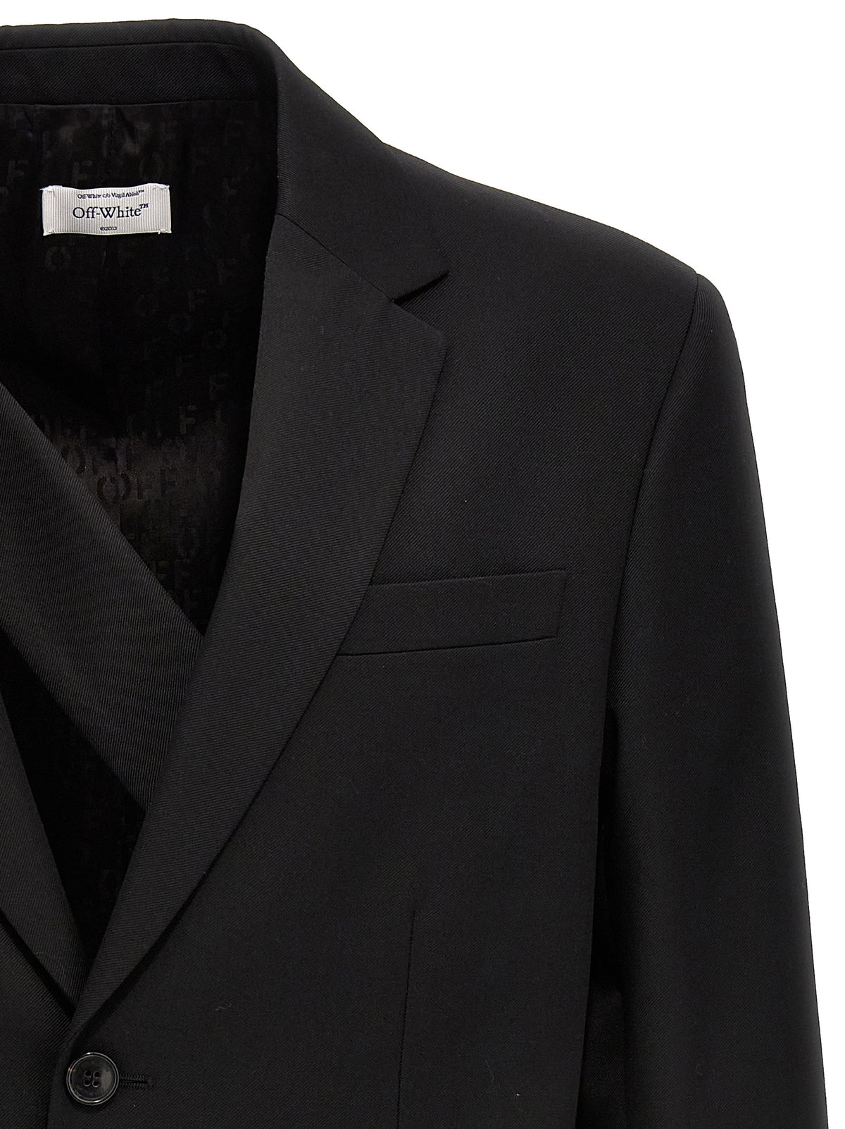 Off-White Black Wool Blazer Off-White