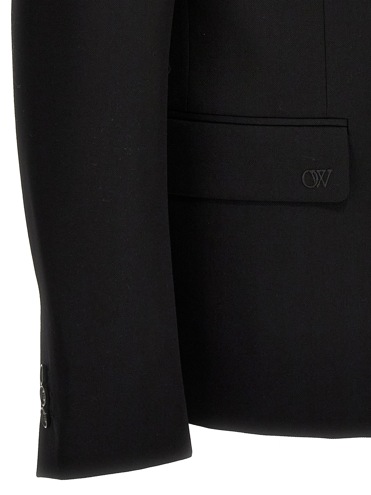 Off-White Black Wool Blazer Off-White