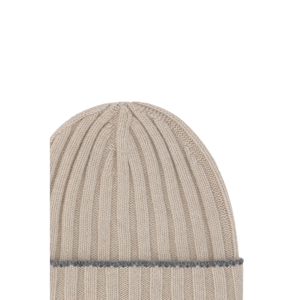Brunello Cucinelli Brown Cashmere Beanie Brunello Cucinelli