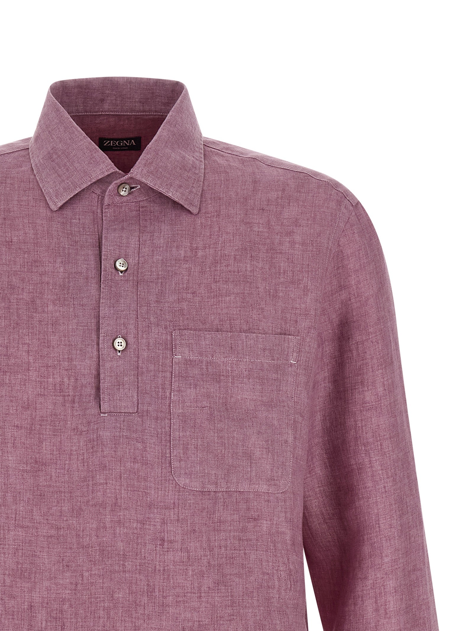 ZEGNA Multicolor Linen Polo Shirt ZEGNA