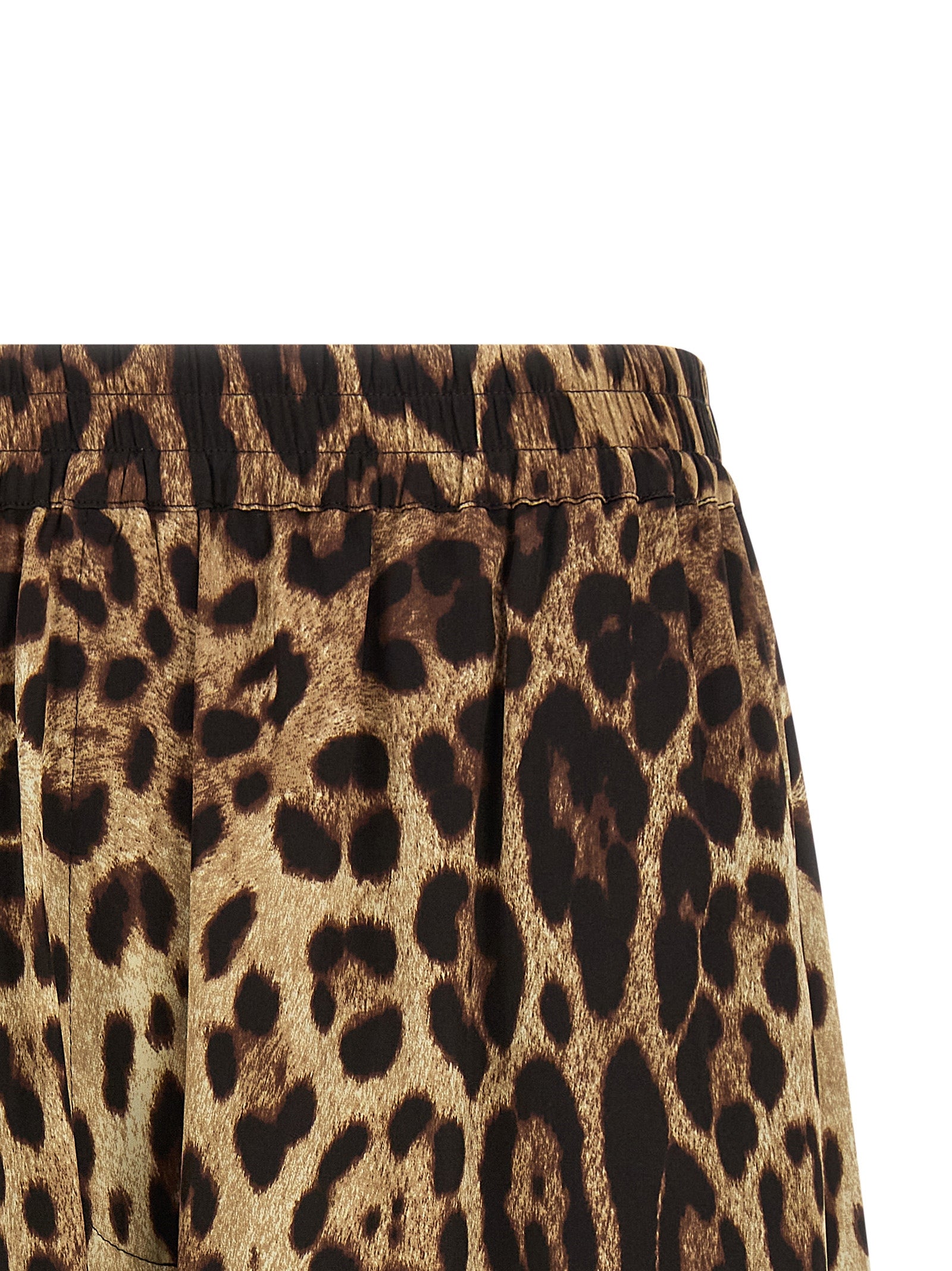 Dolce & Gabbana Brown Silk Bermuda Shorts Dolce & Gabbana