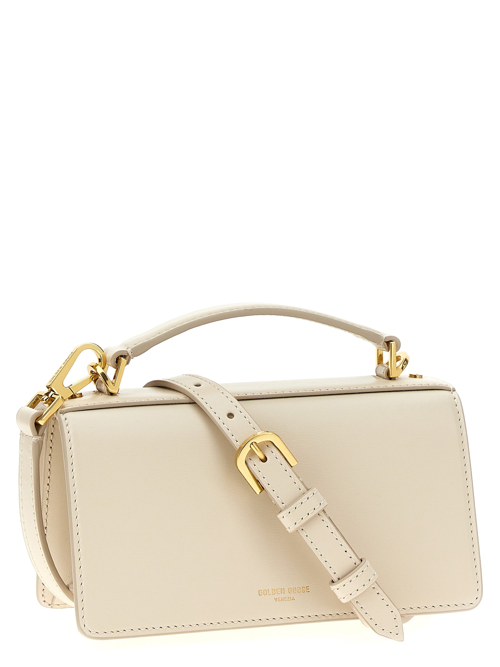 Golden Goose White Cowhide Handbag Golden Goose