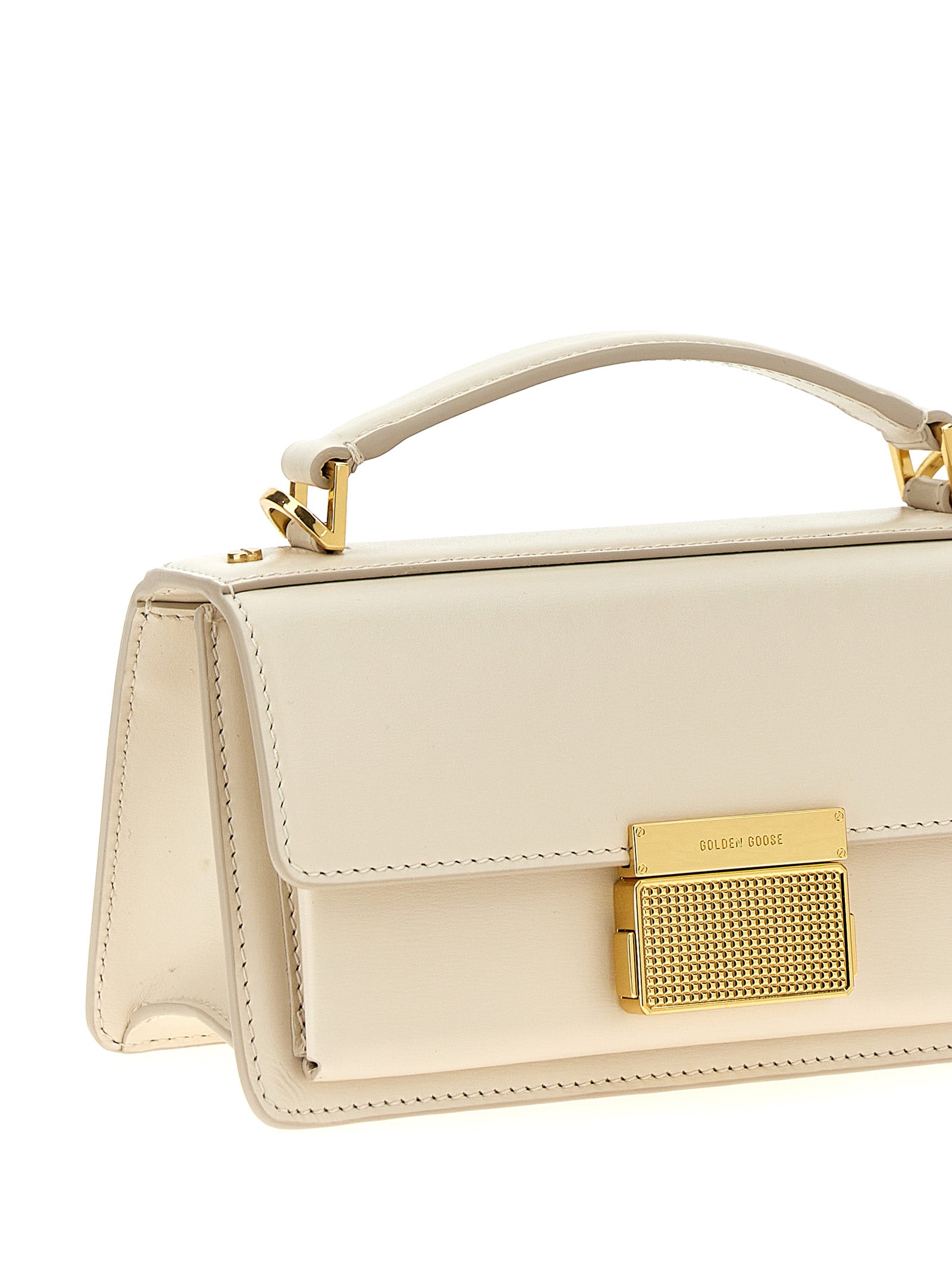Golden Goose White Cowhide Handbag Golden Goose
