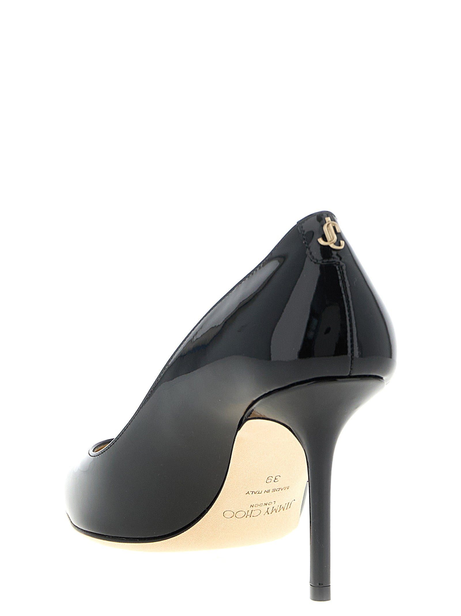 Jimmy Choo Black Leather High Heel Pumps Jimmy Choo