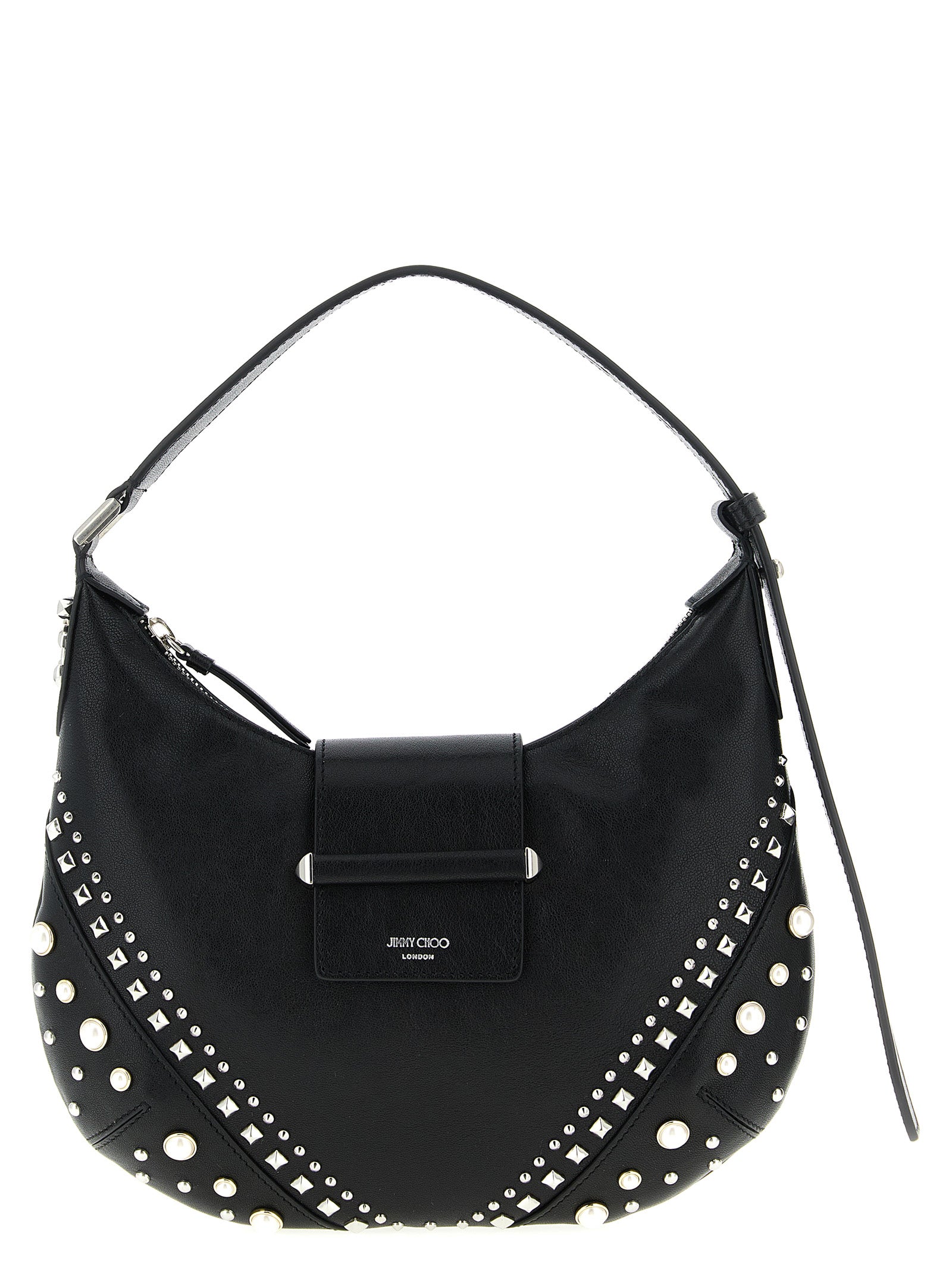 Jimmy Choo White Lamb Leather Shoulder Bag Jimmy Choo