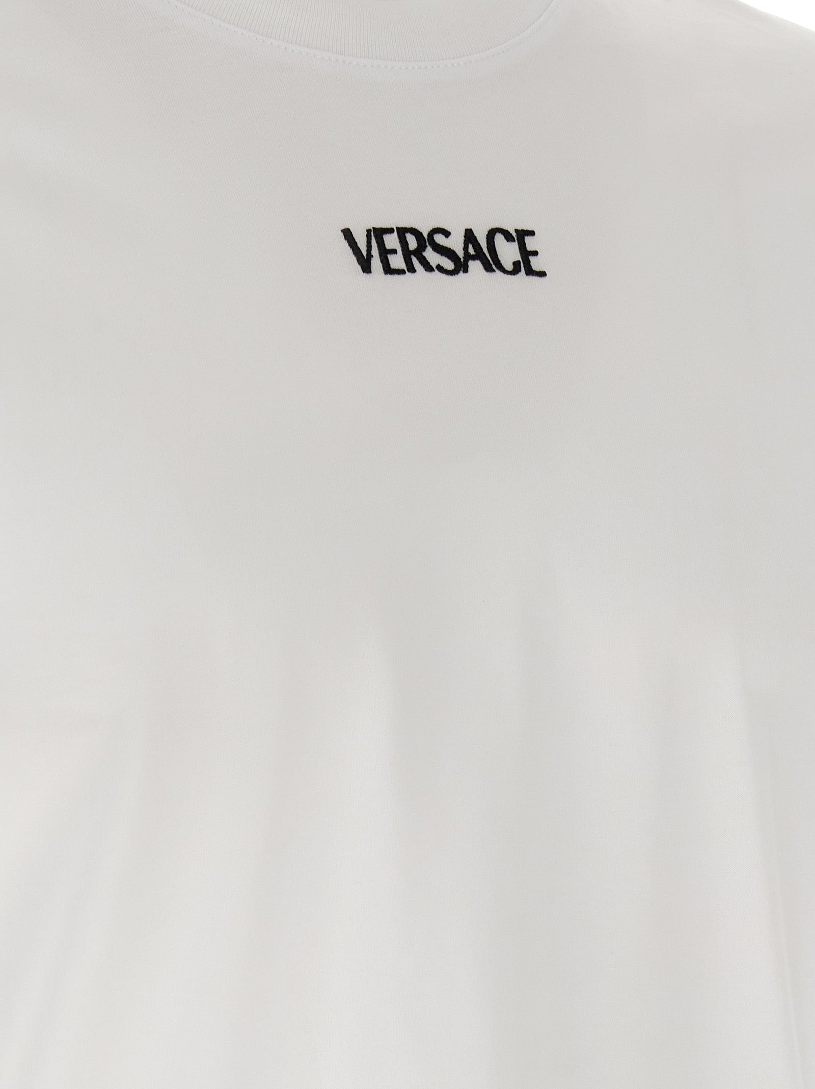 Versace White Cotton T-Shirt Versace