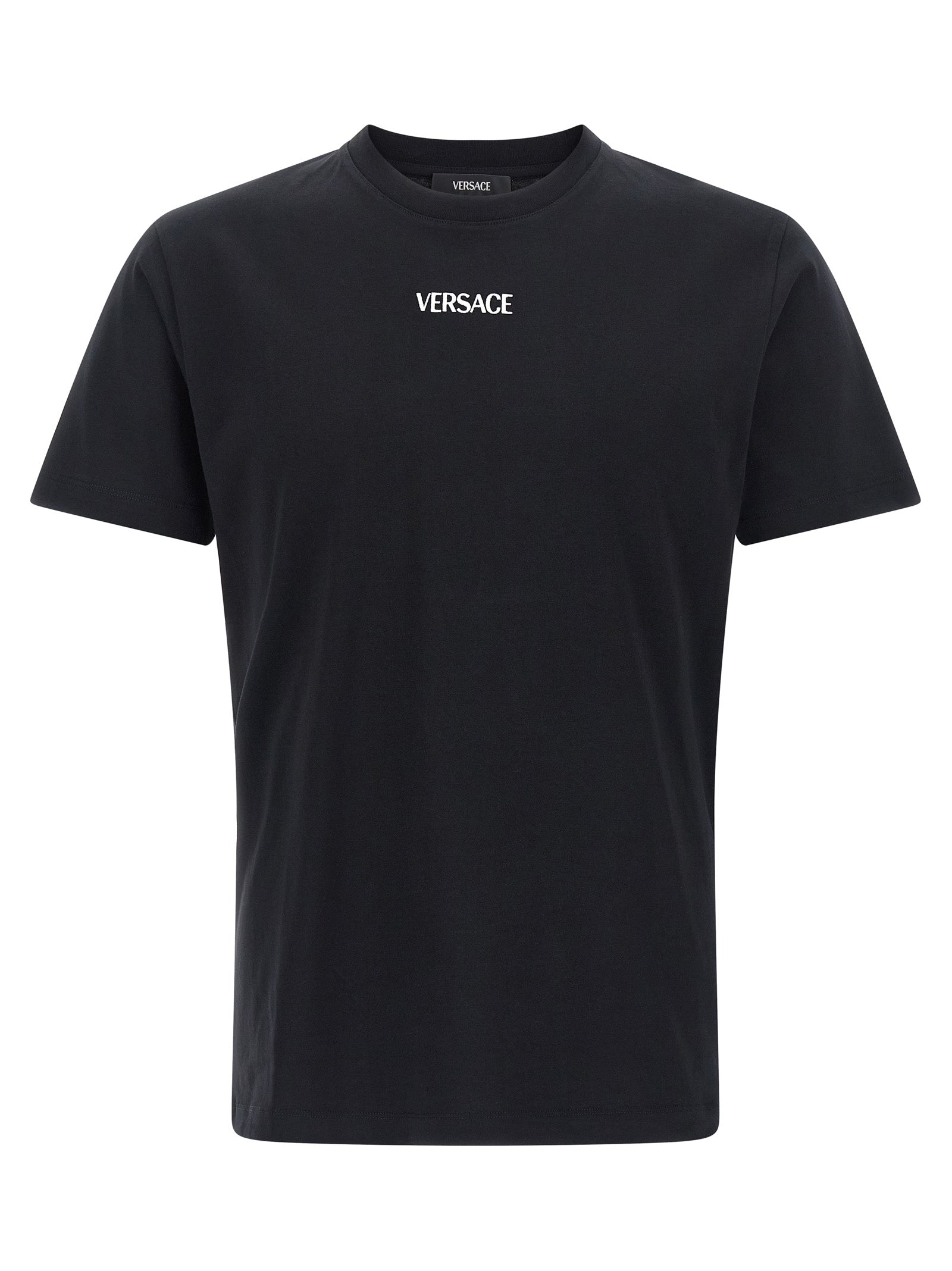 Versace Black Cotton T-Shirt Versace
