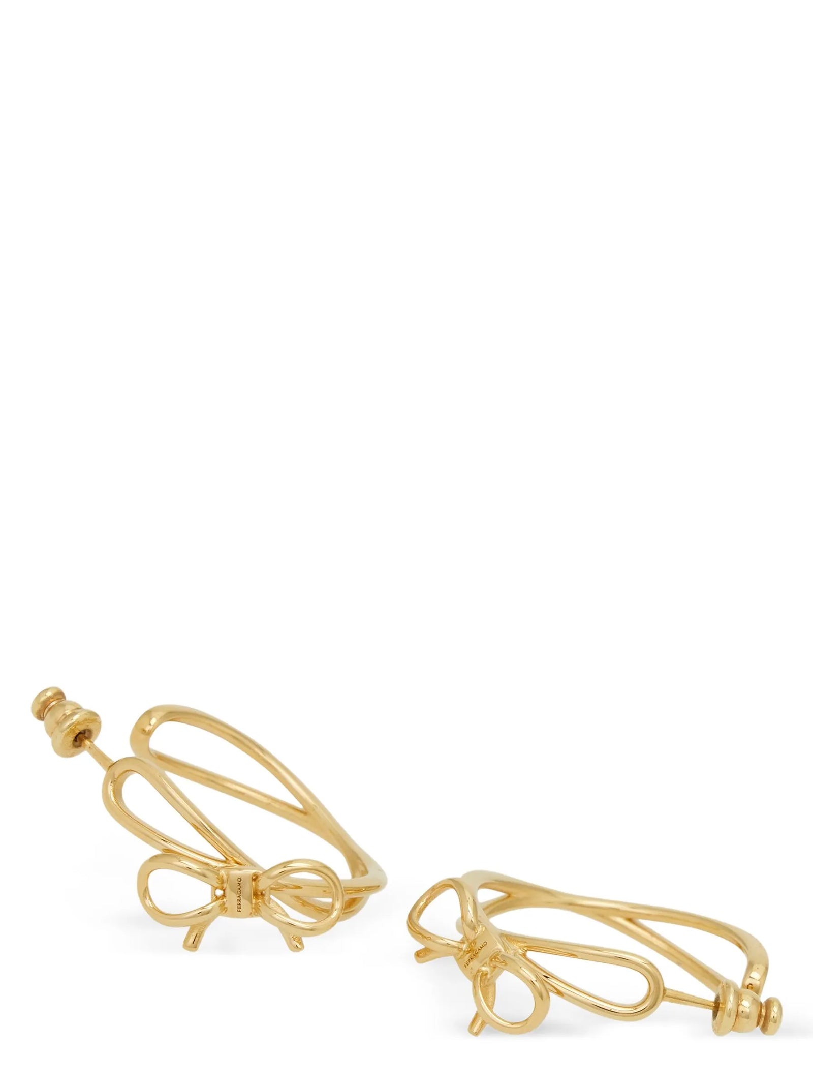 Ferragamo Gold Brass Earrings Ferragamo
