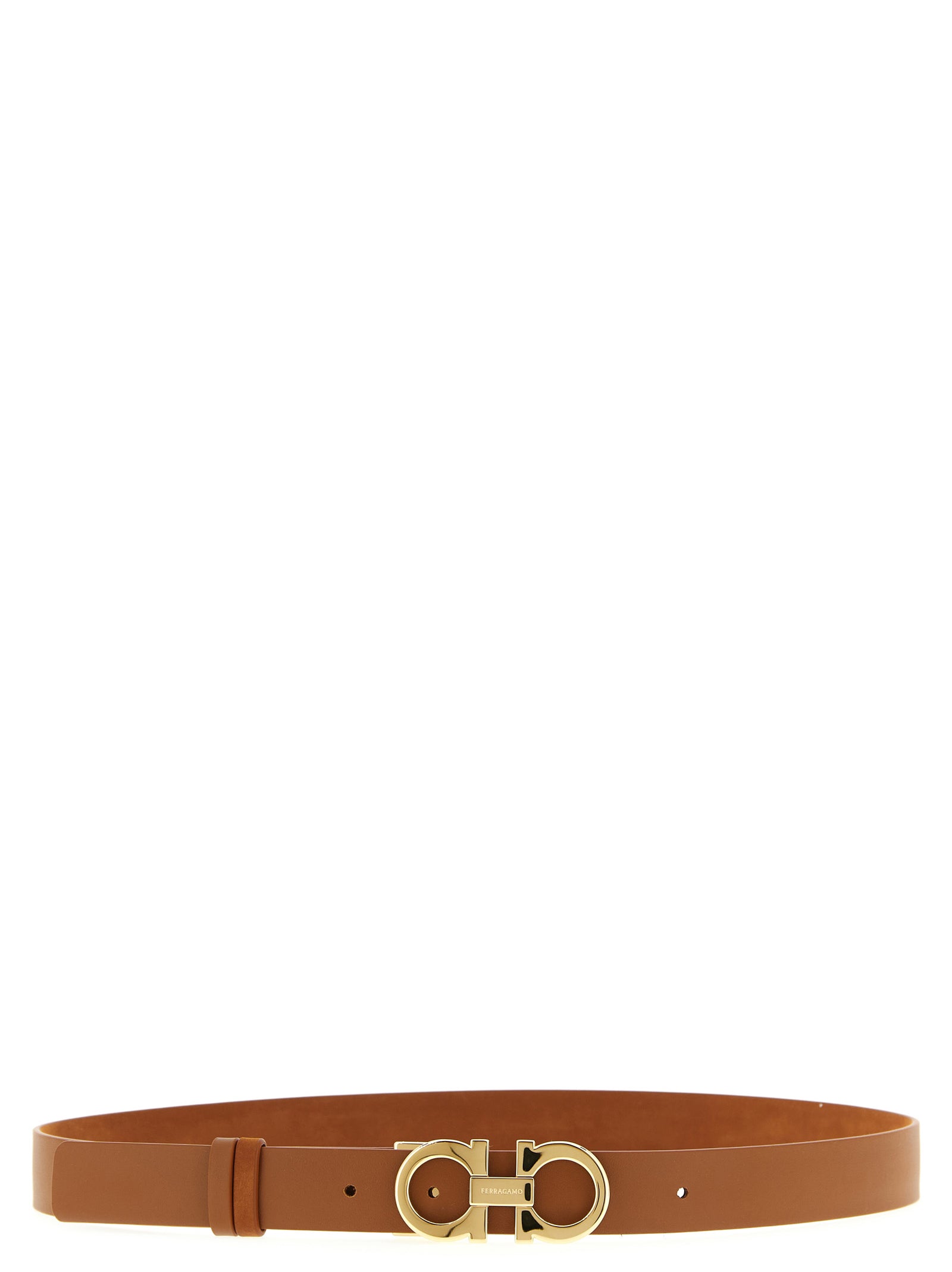Ferragamo Brown Calfskin Regular Belt Ferragamo