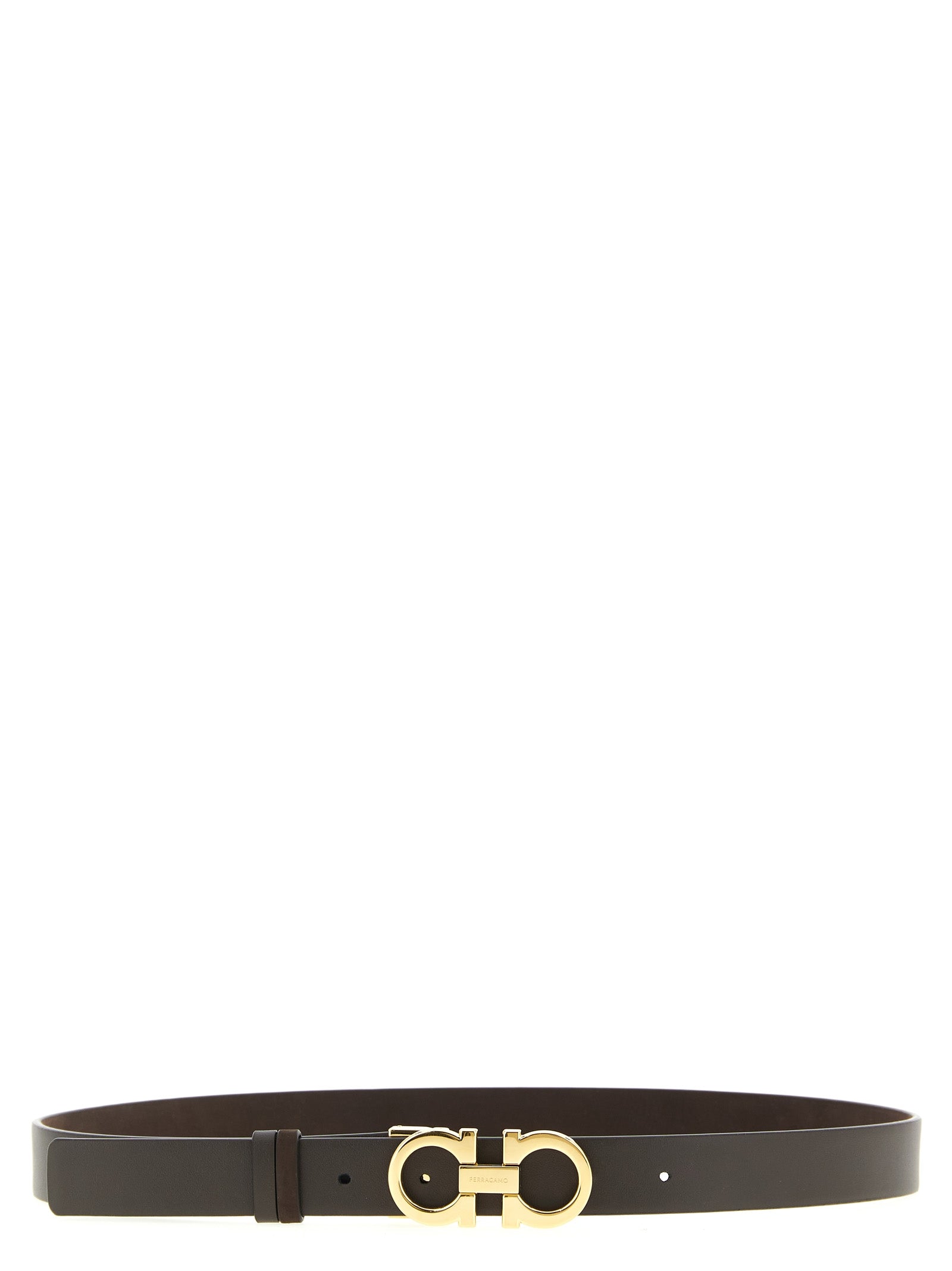 Ferragamo Brown Calfskin Regular Belt Ferragamo