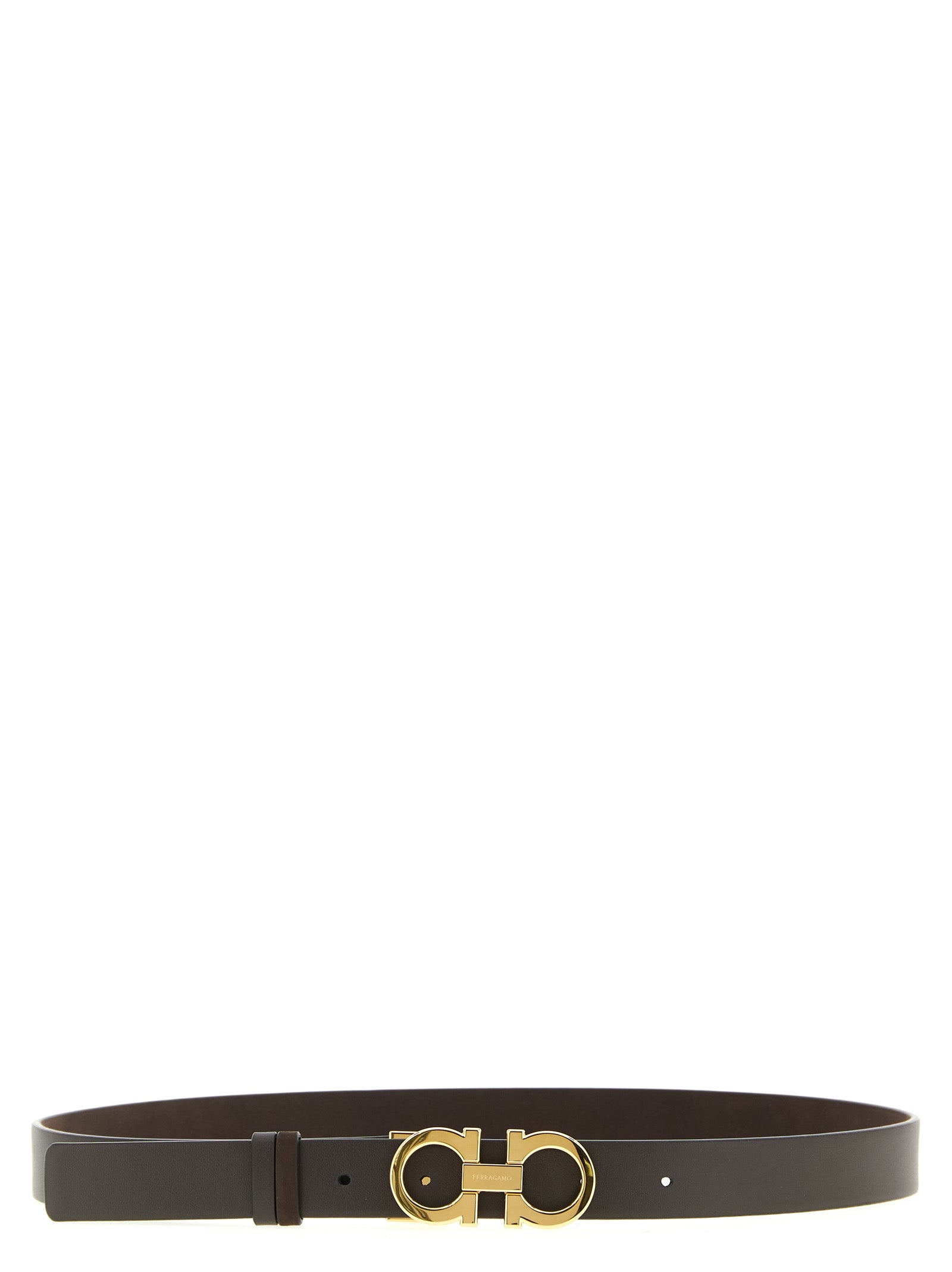 Ferragamo Brown Calfskin Regular Belt Ferragamo