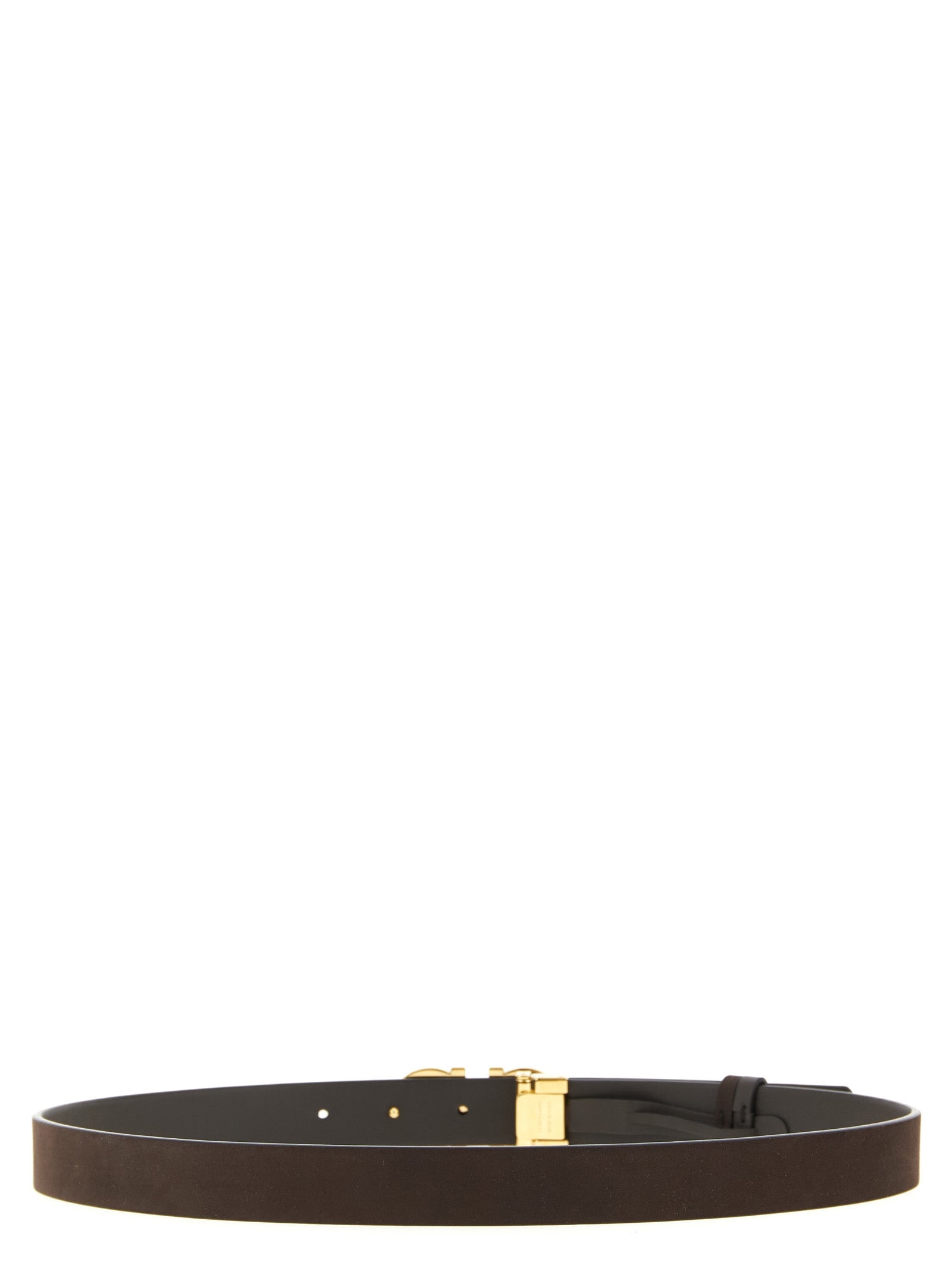 Ferragamo Brown Calfskin Regular Belt Ferragamo