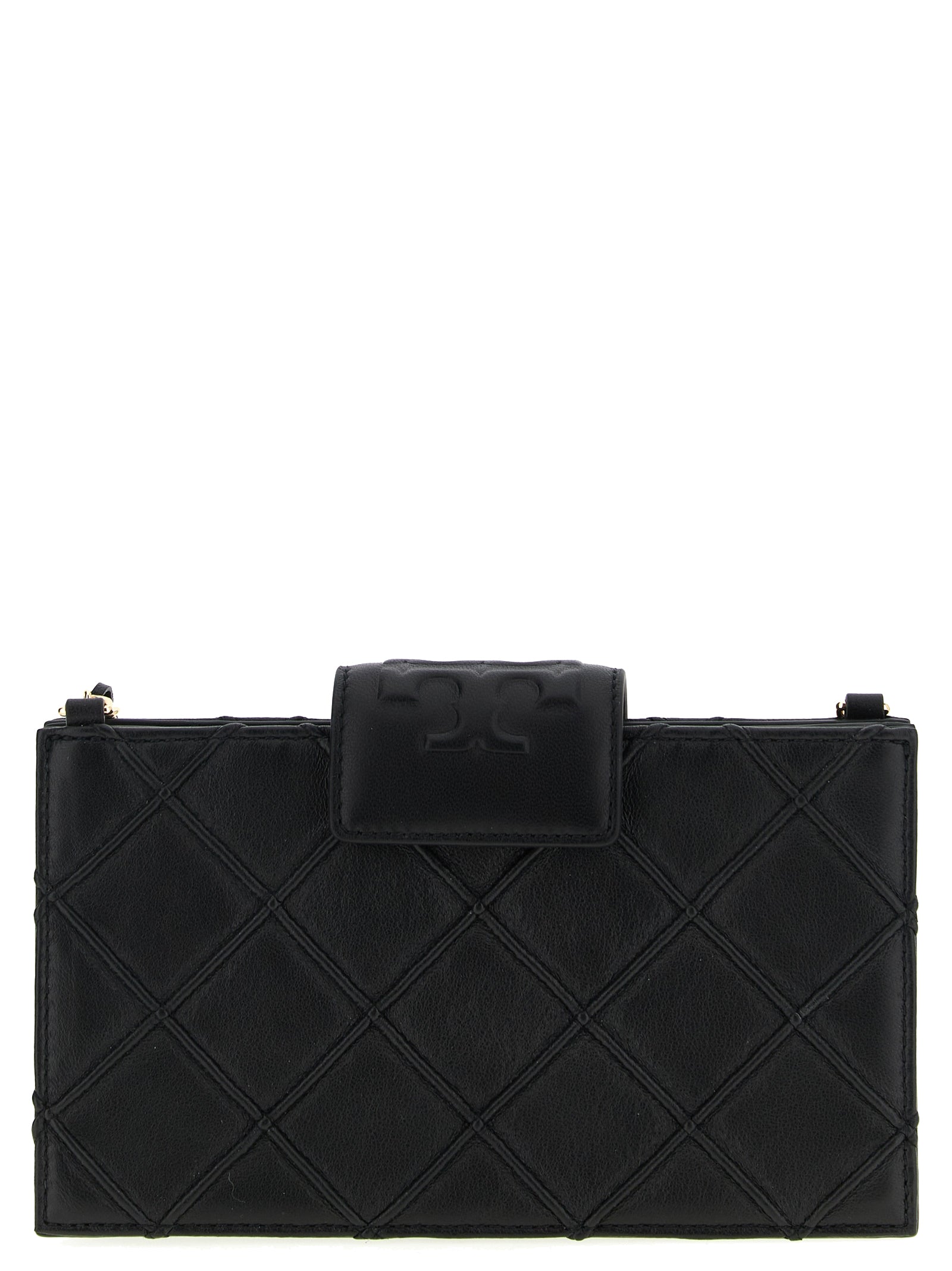 Tory Burch Black Lamb Leather Cardholder Tory Burch