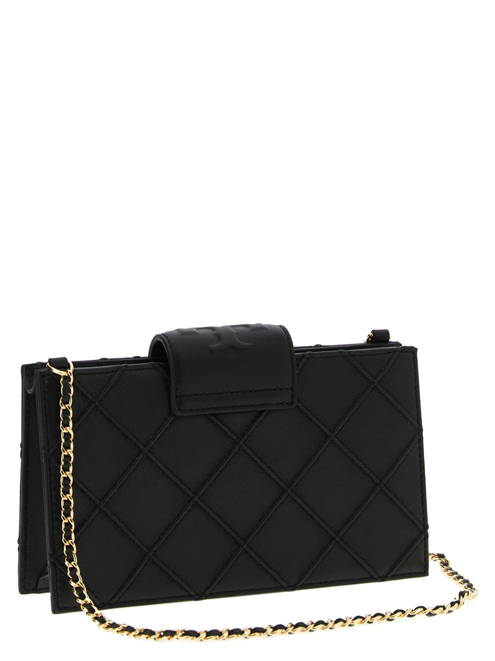 Tory Burch Black Lamb Leather Cardholder Tory Burch